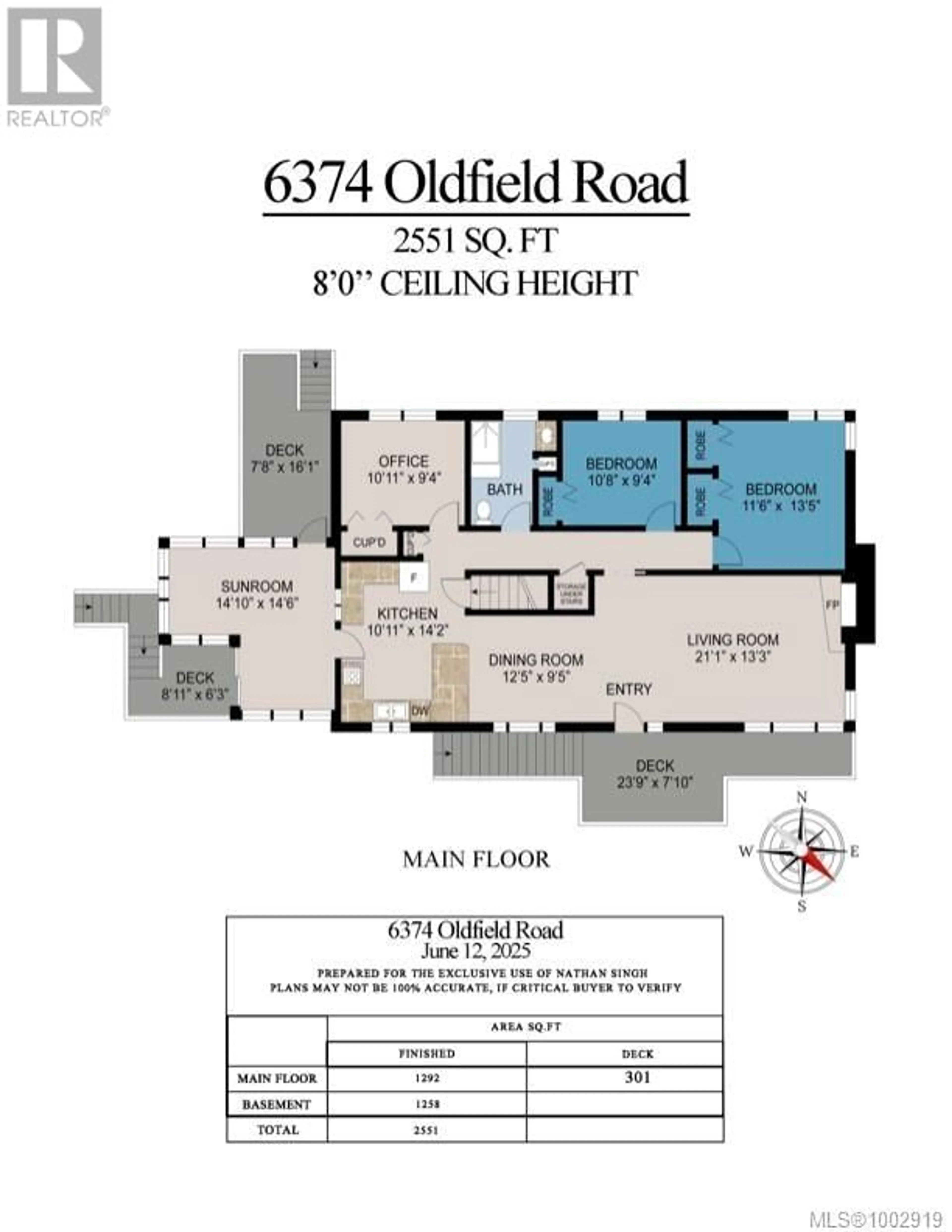 Floor plan for 6374 OLDFIELD ROAD, Central Saanich British Columbia V8X3X1