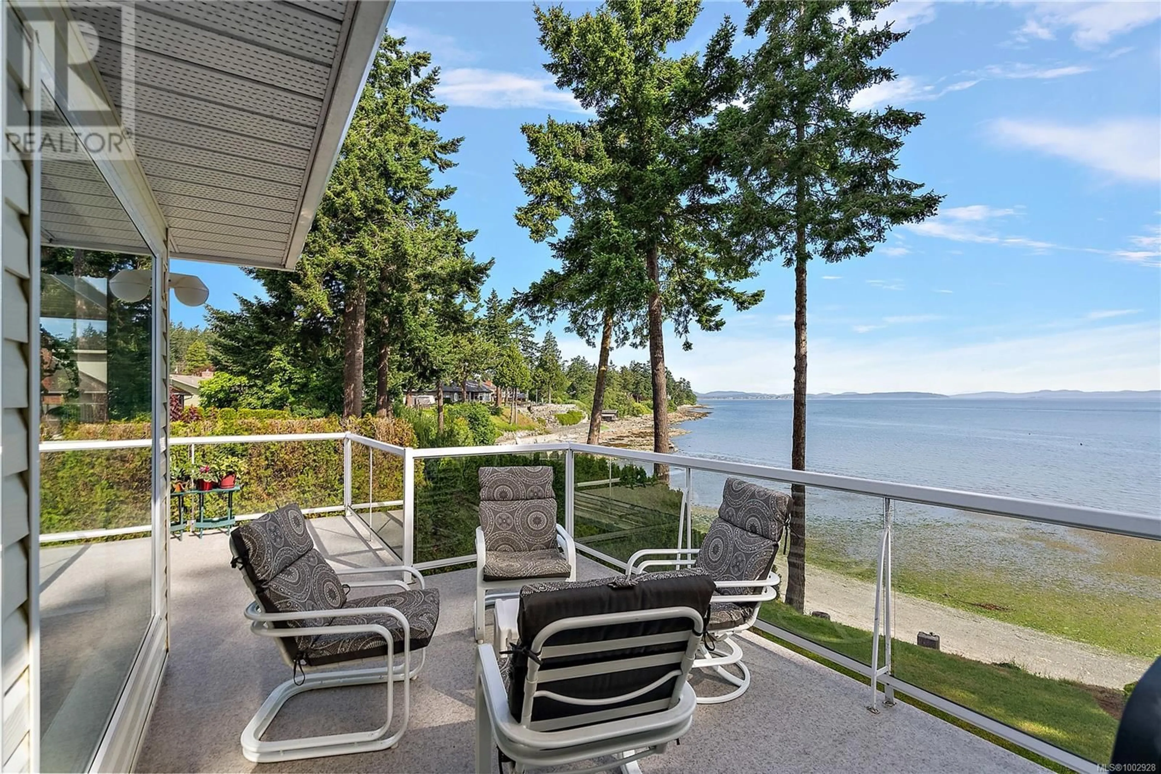 Patio, water/lake/river/ocean view for 8001 ARTHUR DRIVE, Central Saanich British Columbia V8M1V4