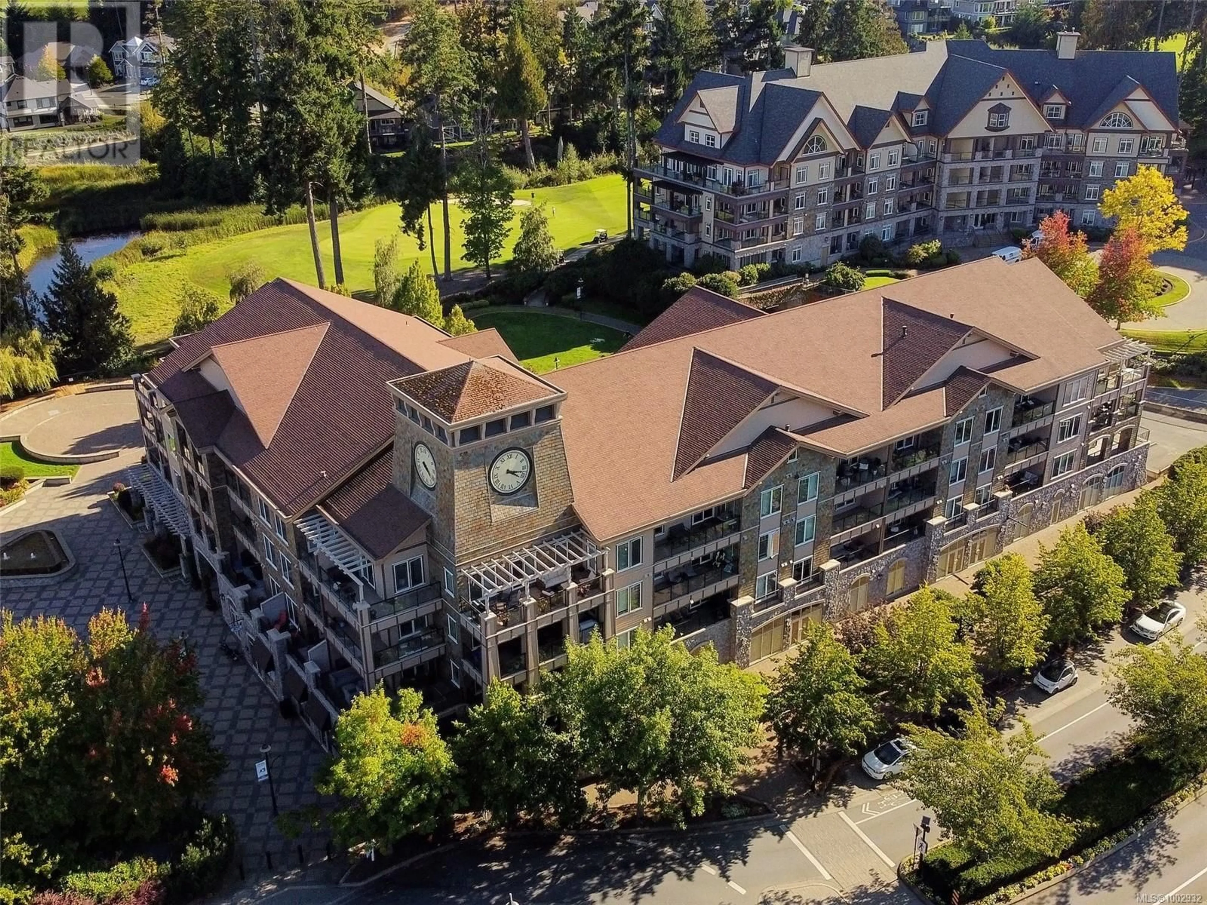 A pic from outside/outdoor area/front of a property/back of a property/a pic from drone, building for 401 - 1335 BEAR MOUNTAIN PARKWAY, Langford British Columbia V9B6T9