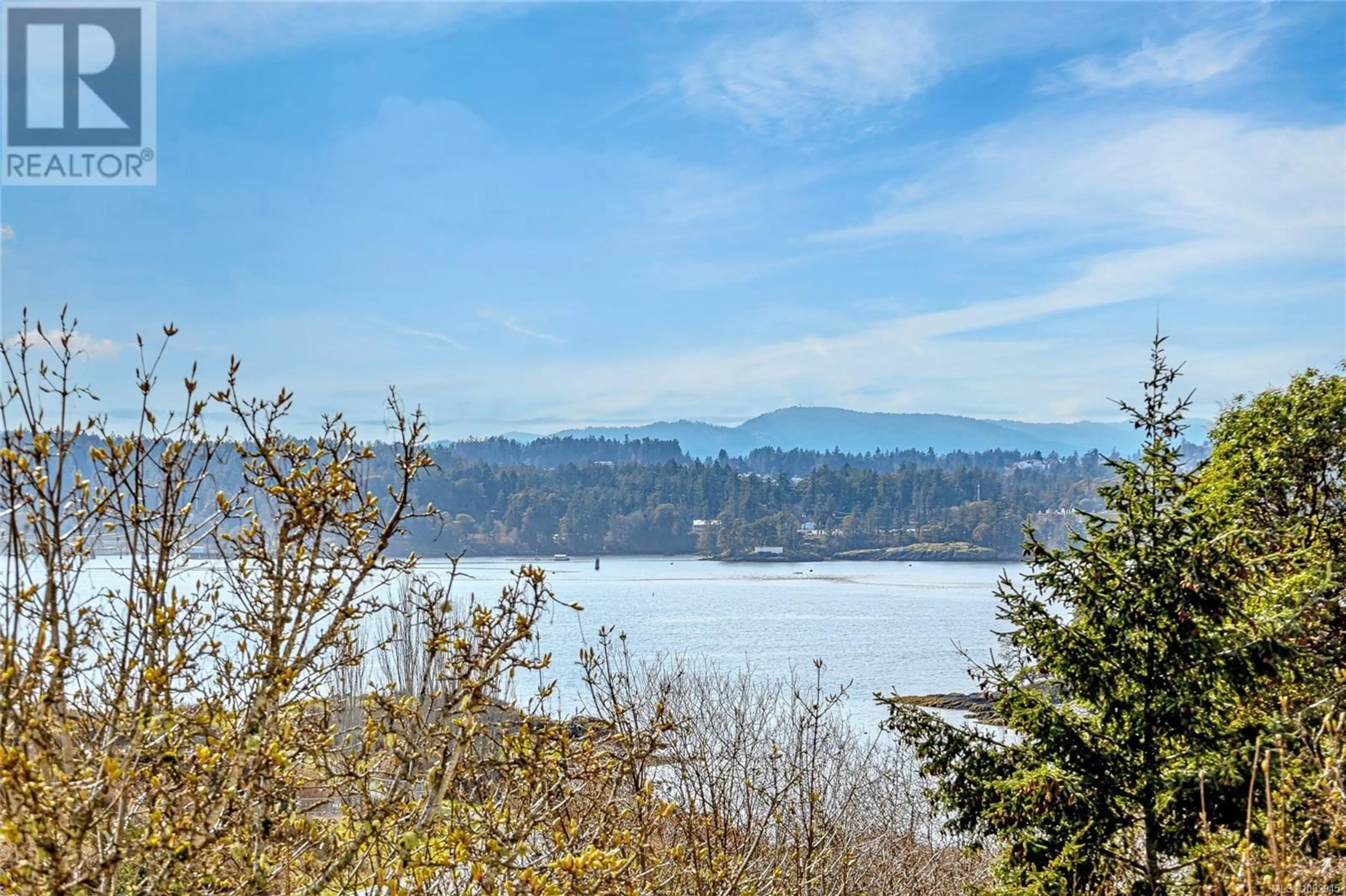 A pic from outside/outdoor area/front of a property/back of a property/a pic from drone, water/lake/river/ocean view for 404 - 125 ALDERSMITH PLACE, View Royal British Columbia V9A7M7