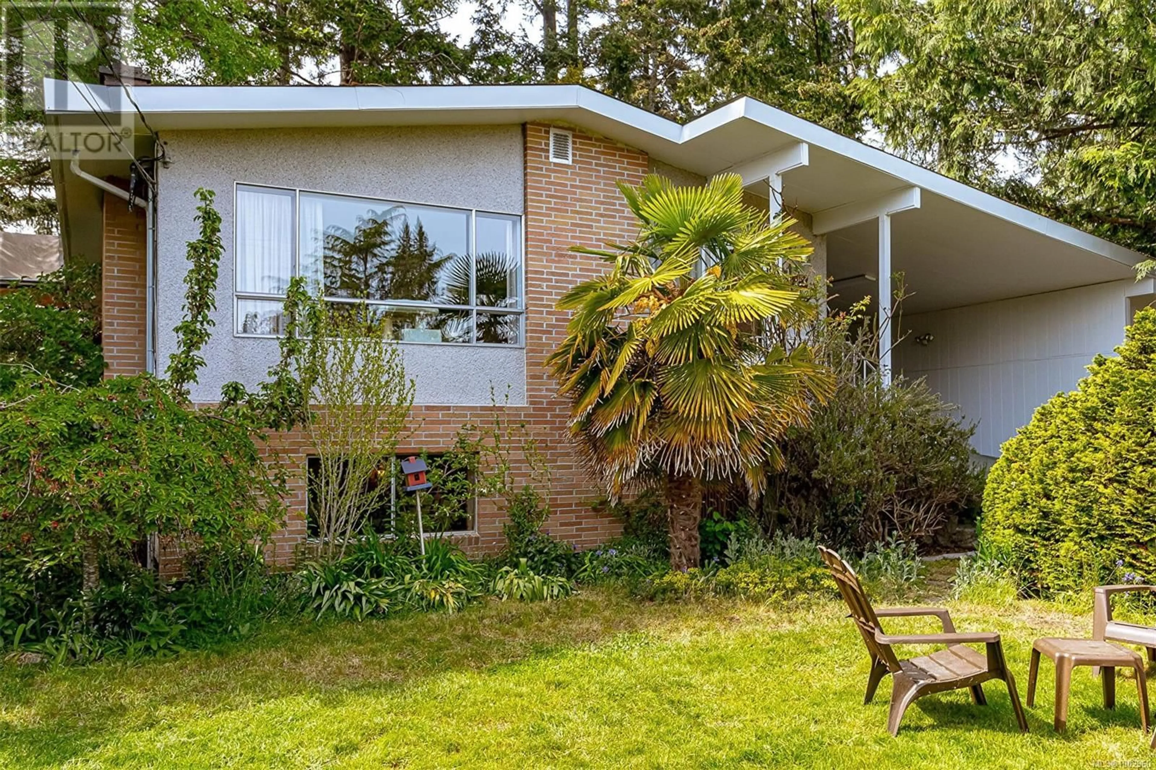 Home with brick exterior material, forest/trees view for 123 BURNETT ROAD, View Royal British Columbia V9B5X8
