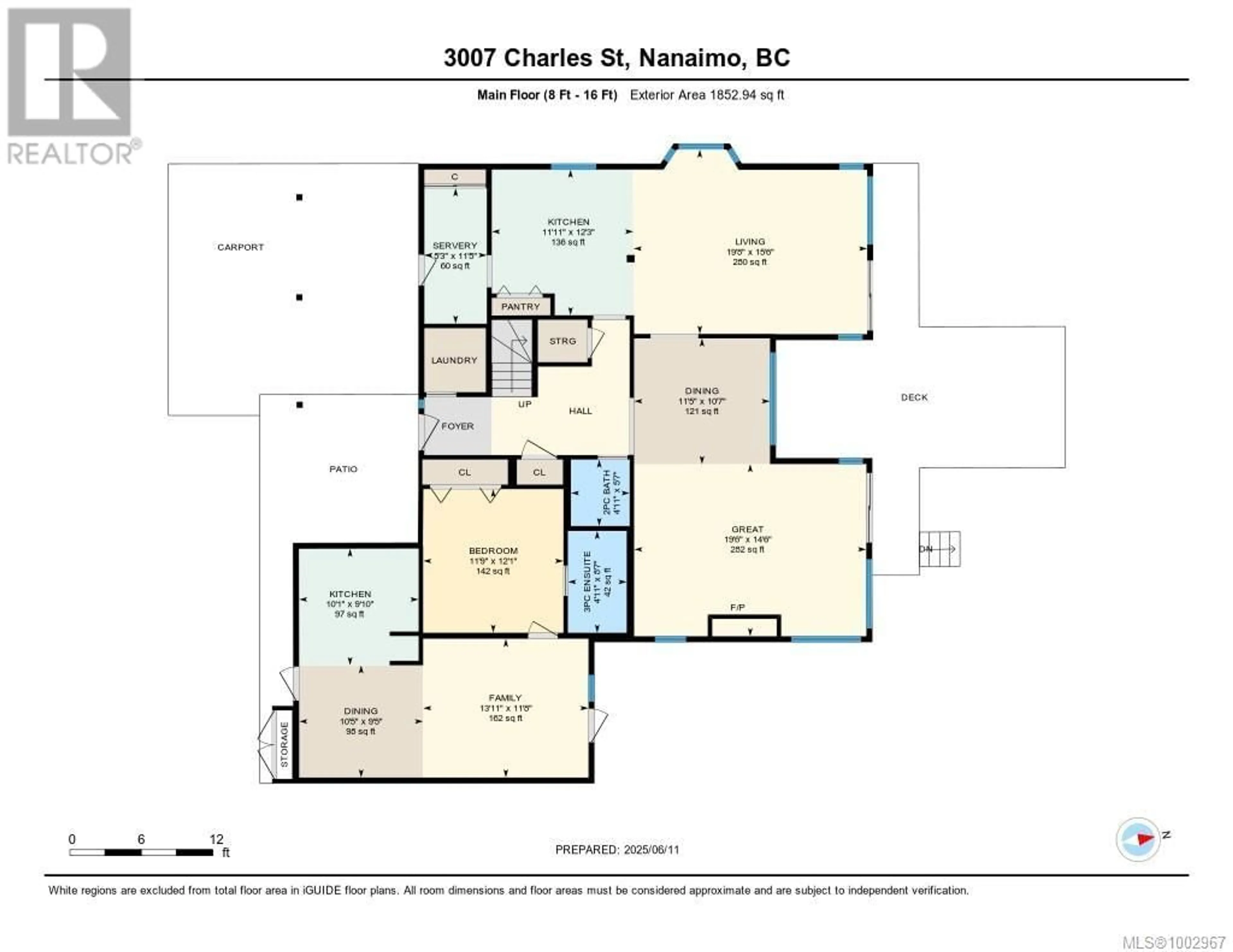 Floor plan for 3007 CHARLES STREET, Nanaimo British Columbia V9T2Y1
