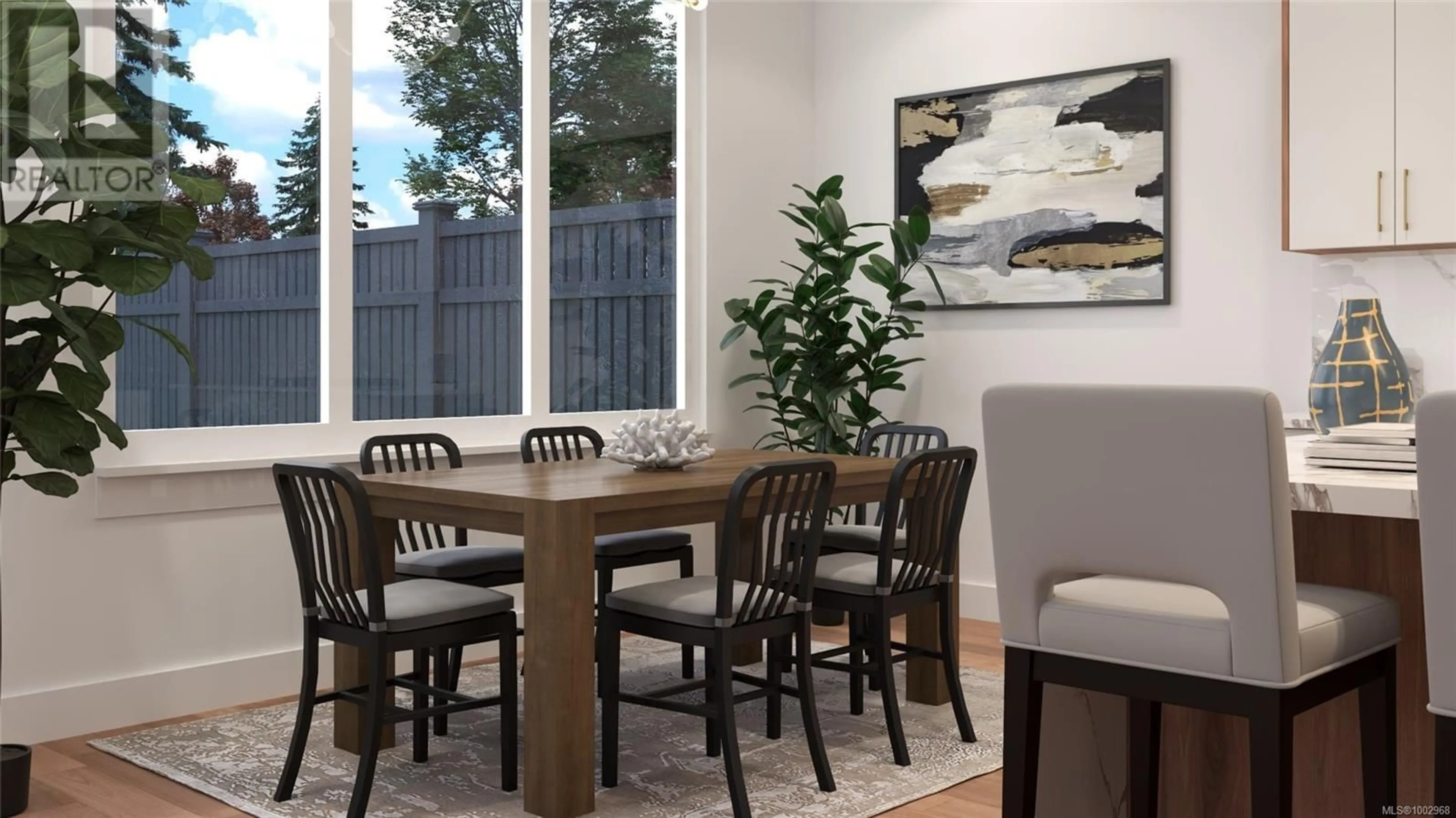 Dining room, wood/laminate floor for 9371 WEBSTER PLACE, Sidney British Columbia V8L2R9