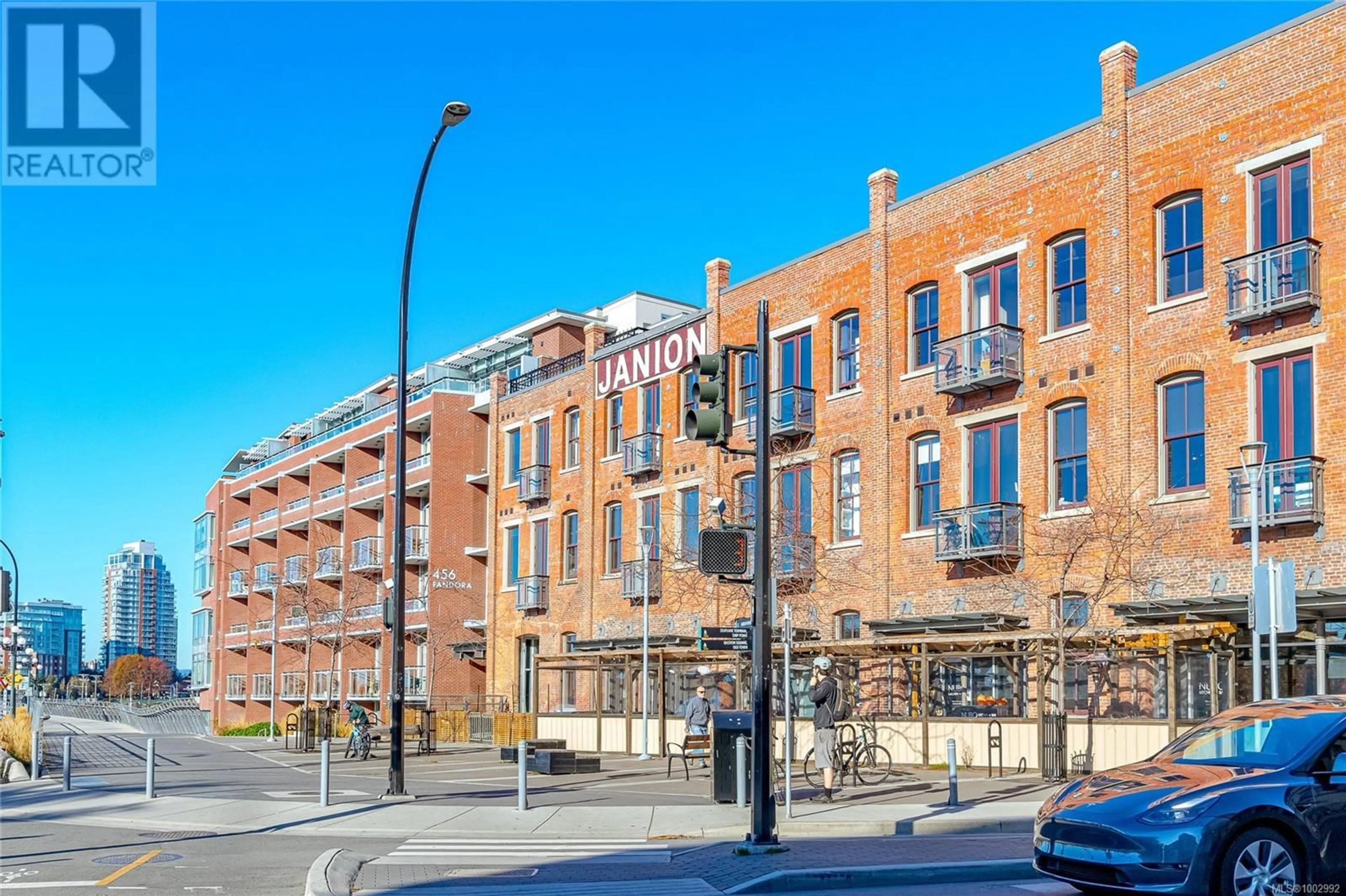 Home with brick exterior material, street for 312B - 456 PANDORA AVENUE, Victoria British Columbia V8W0E3