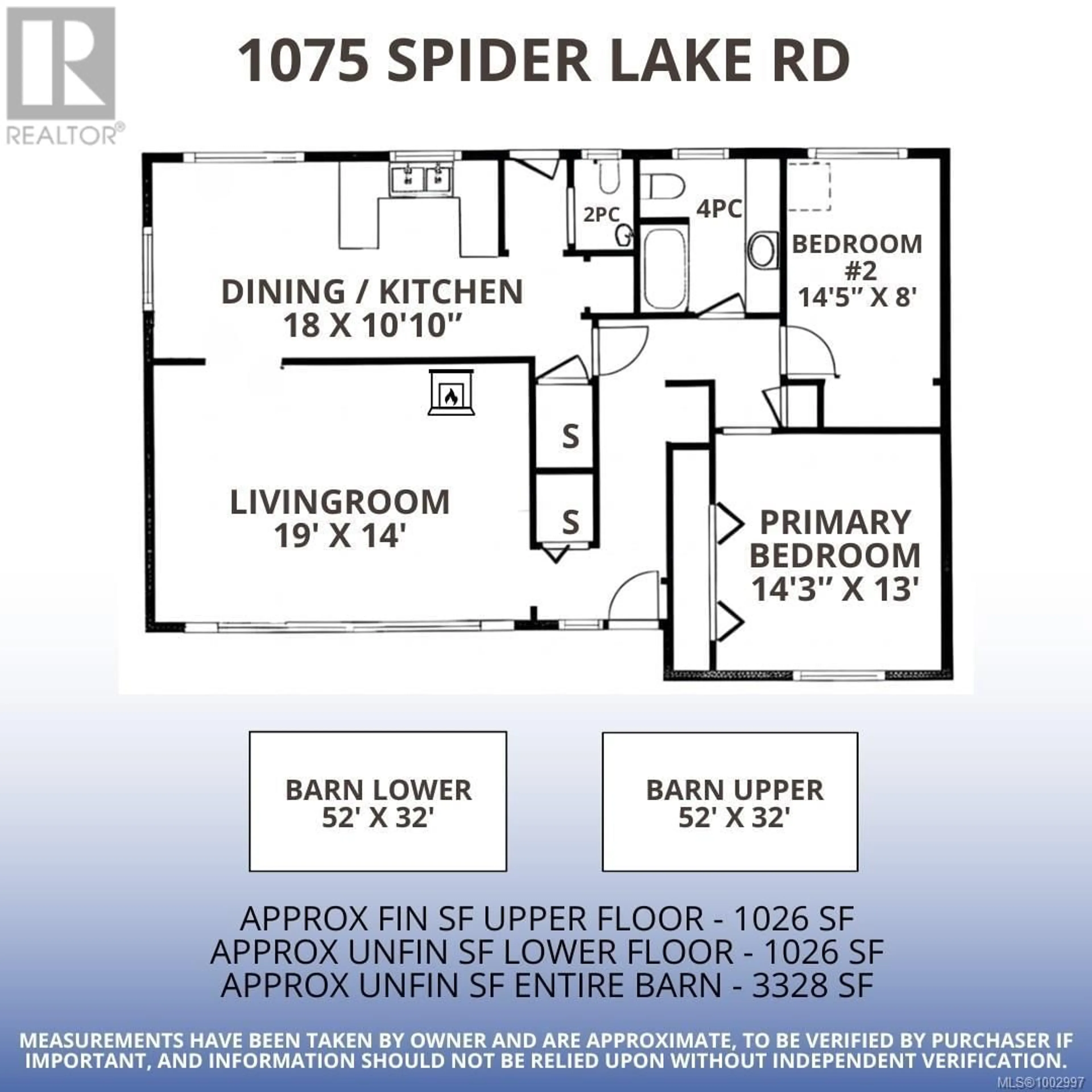 Floor plan for 1075 SPIDER LAKE ROAD, Qualicum Beach British Columbia V9K2L7