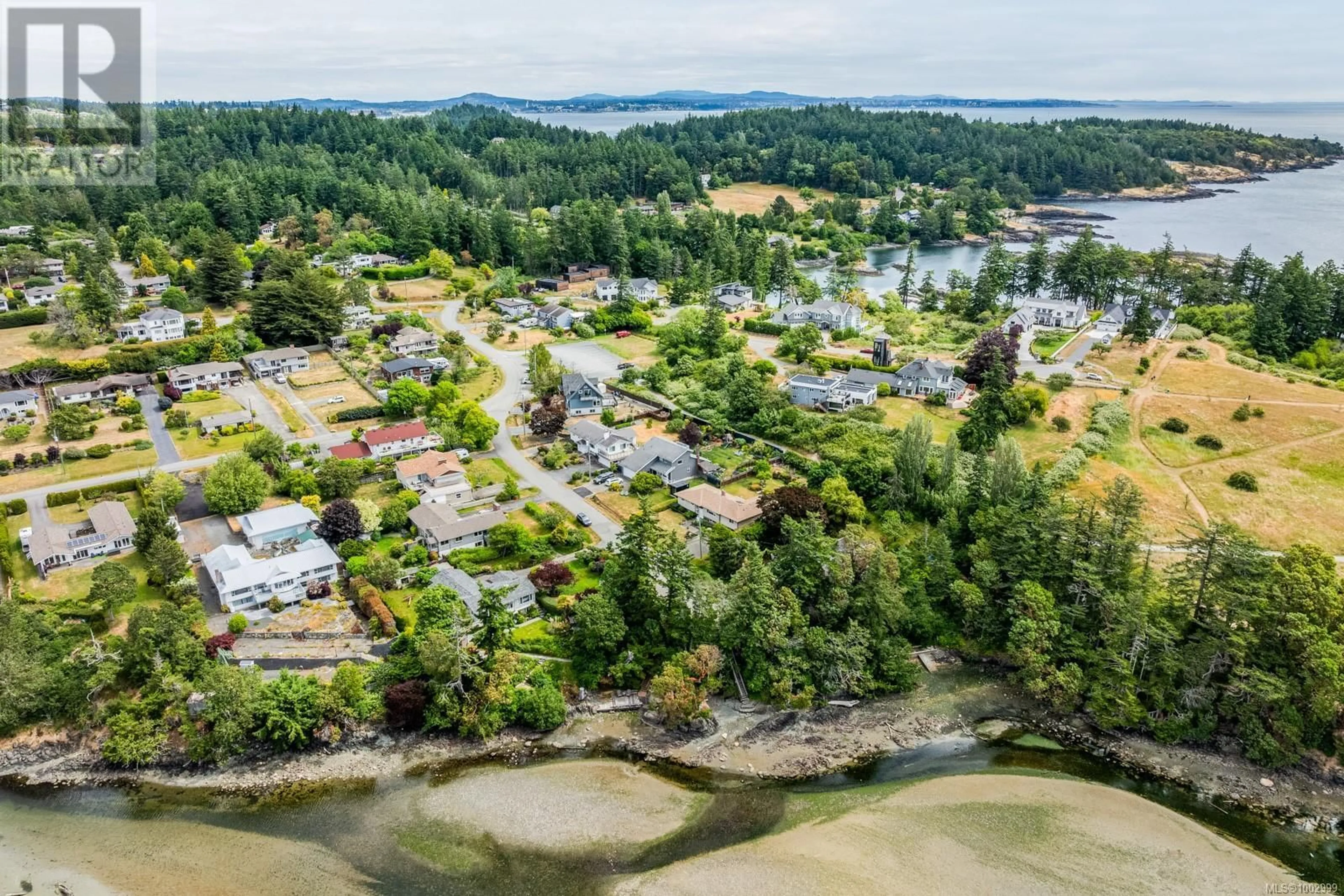 A pic from outside/outdoor area/front of a property/back of a property/a pic from drone, water/lake/river/ocean view for 90 BRADENE ROAD, Metchosin British Columbia V9C1B4