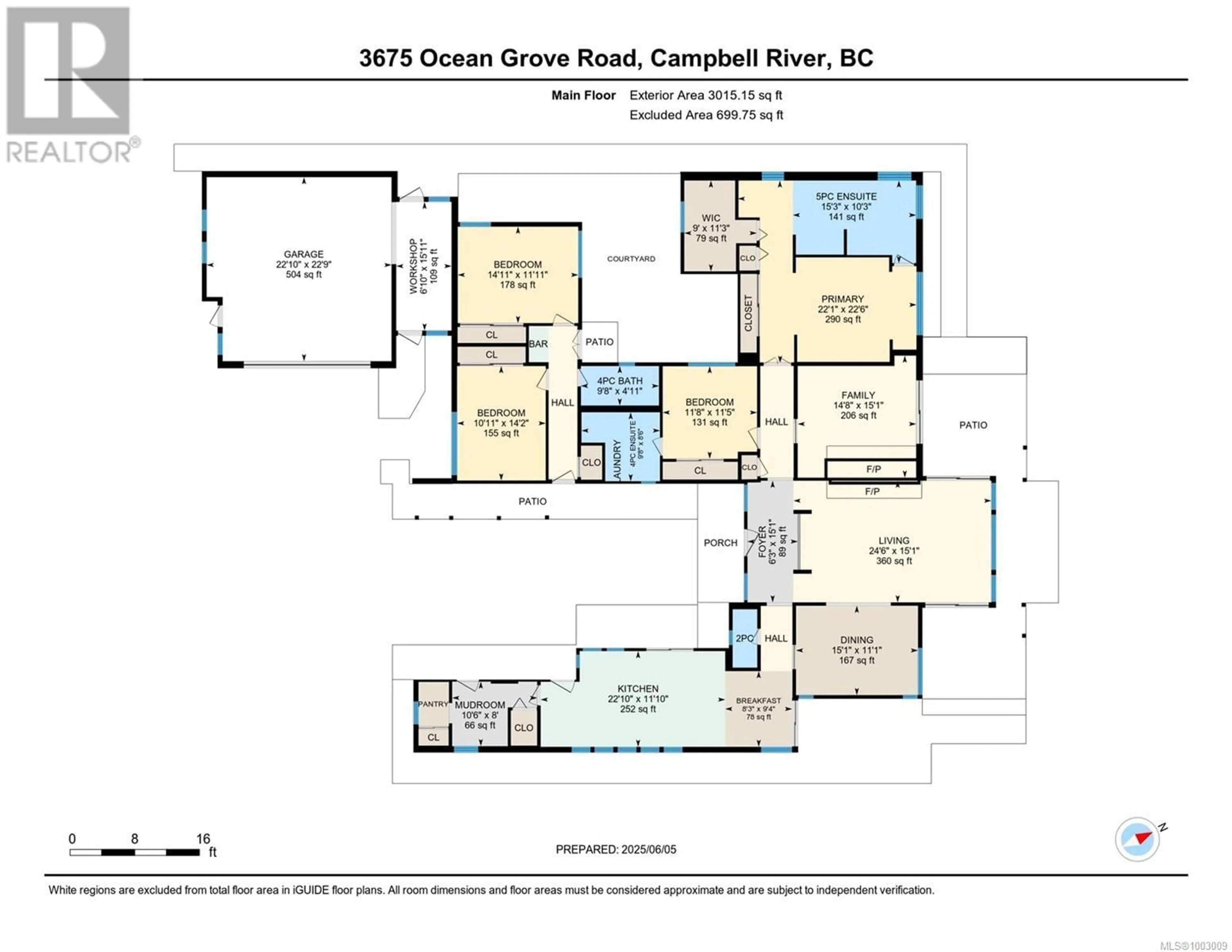Floor plan for 3675 OCEAN GROVE ROAD, Campbell River British Columbia V9W1E7
