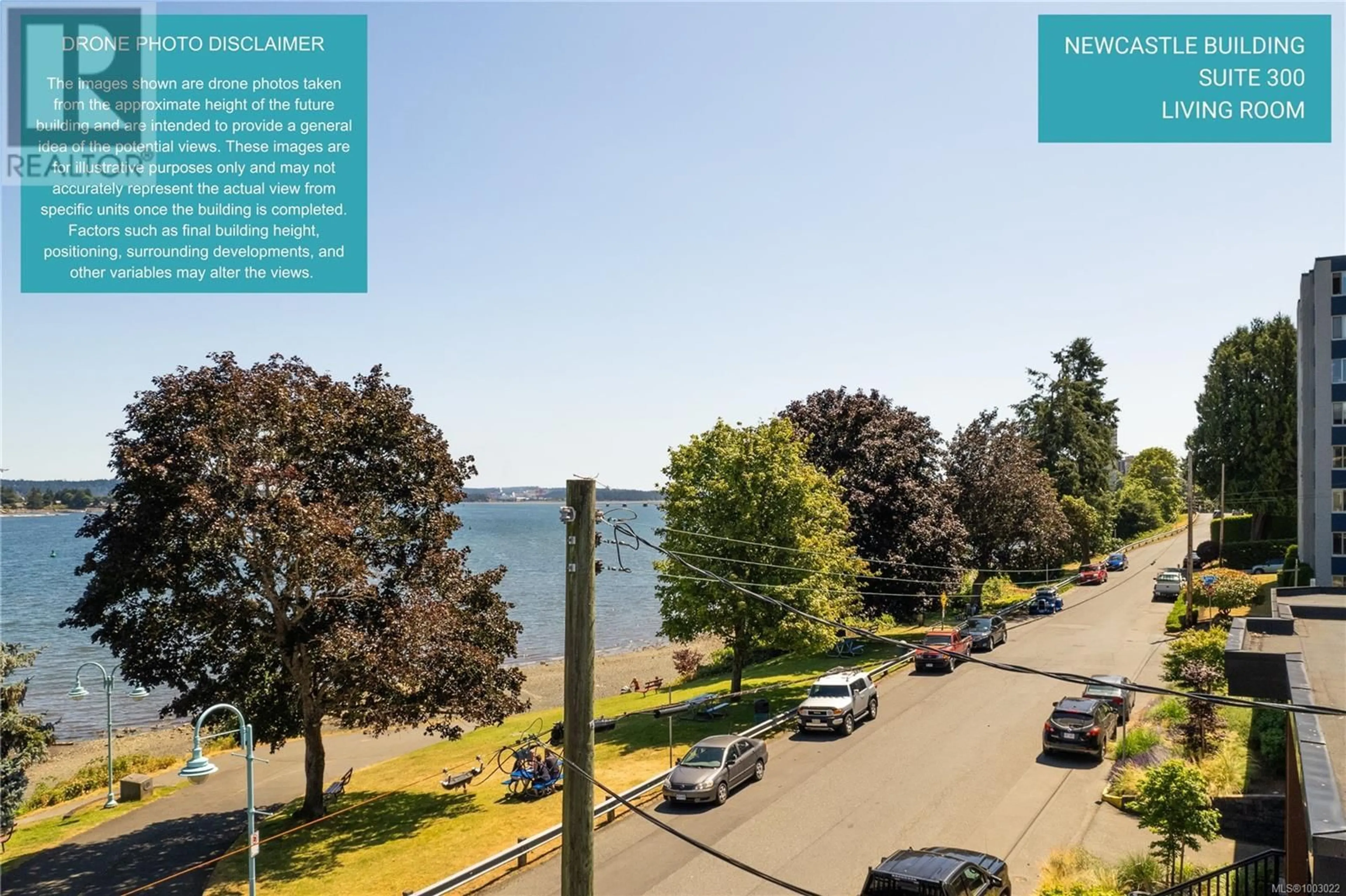 A pic from outside/outdoor area/front of a property/back of a property/a pic from drone, water/lake/river/ocean view for 300 - 345 NEWCASTLE AVENUE, Nanaimo British Columbia V9S4H9