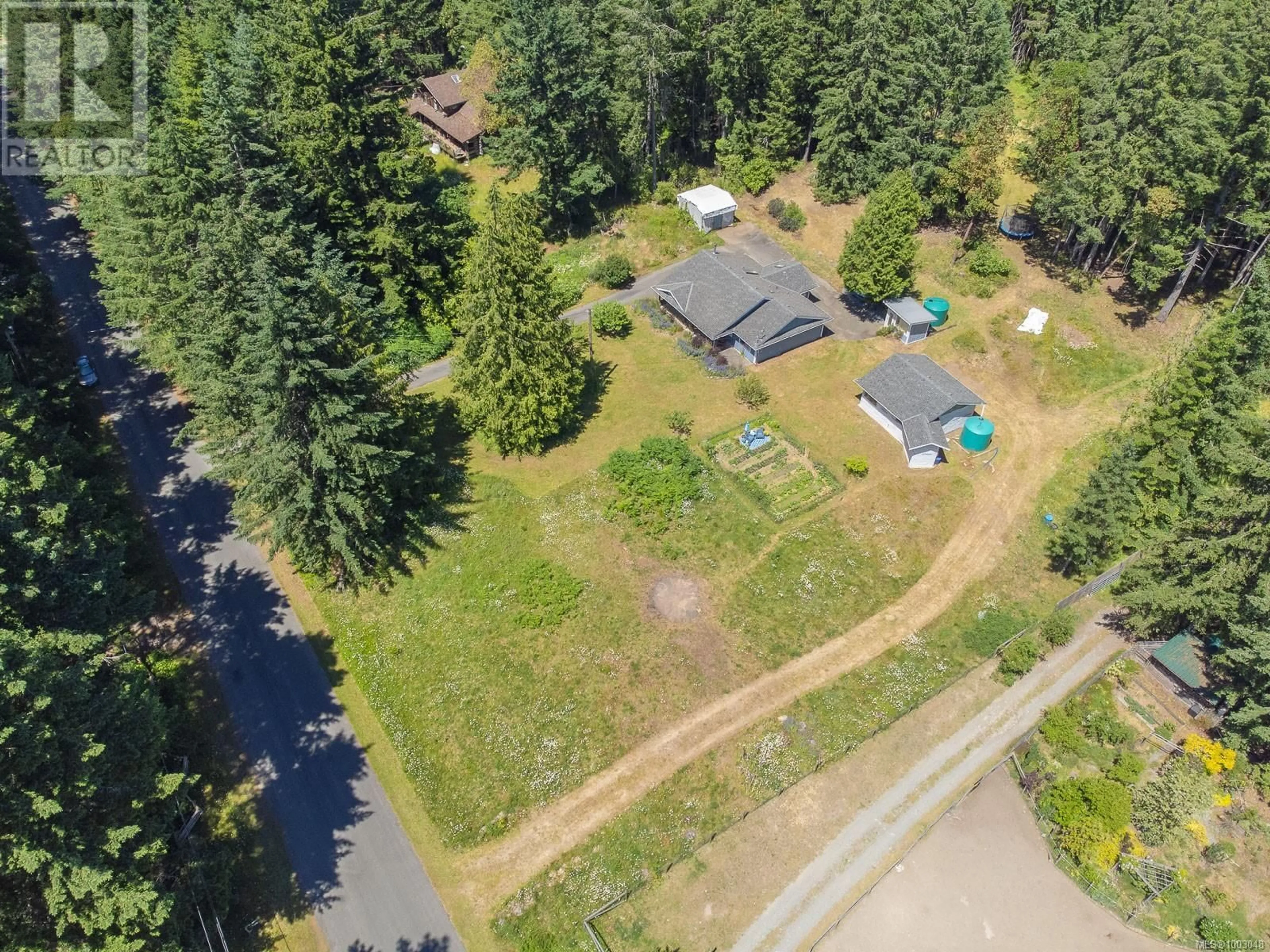 A pic from outside/outdoor area/front of a property/back of a property/a pic from drone, forest/trees view for 3368 MCGUIRE WAY, Nanaimo British Columbia V9G1C4