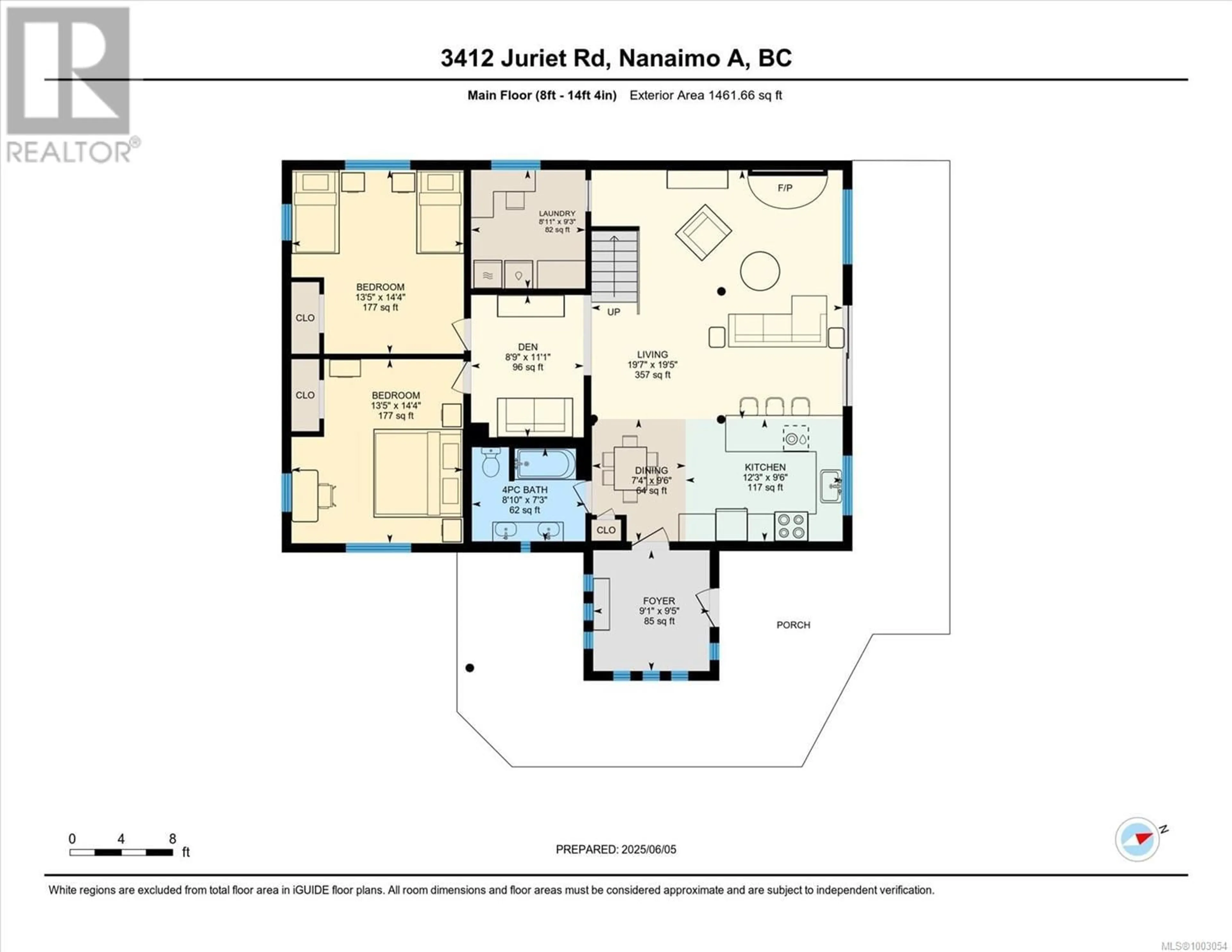 Floor plan for 3412 JURIET ROAD, Nanaimo British Columbia V9G1C8