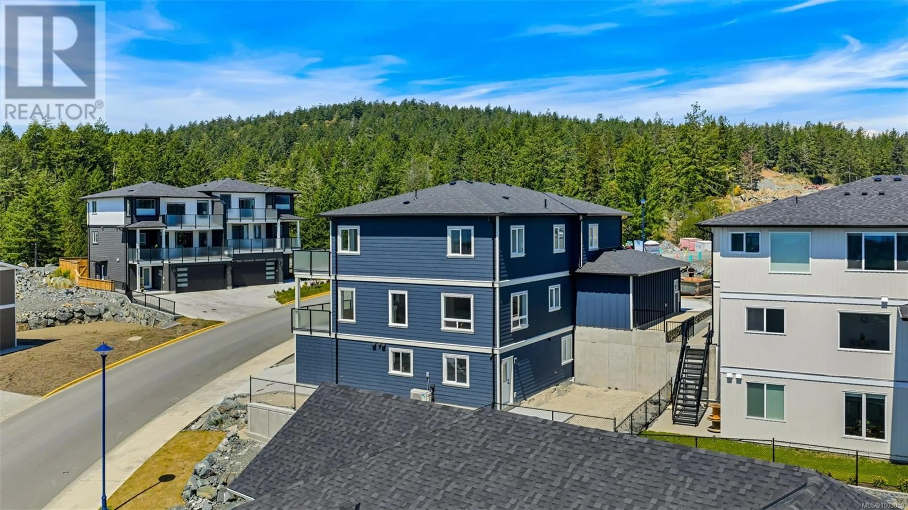 A pic from outside/outdoor area/front of a property/back of a property/a pic from drone, unknown for 7062 BRAILSFORD PLACE, Sooke British Columbia V9Z1R2