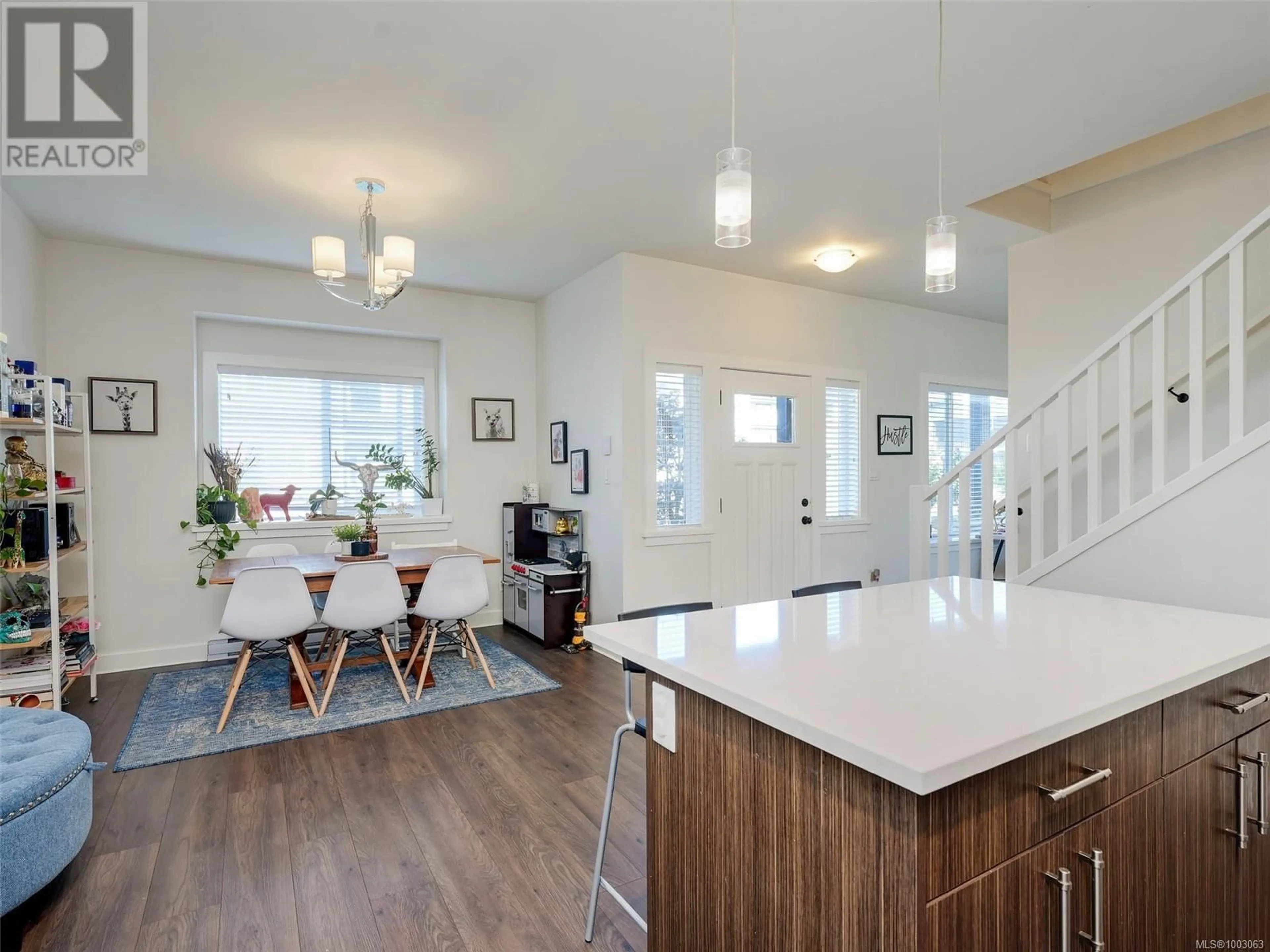 Open concept kitchen, wood/laminate floor for 3329 PIPER ROAD, Langford British Columbia V9C0H3