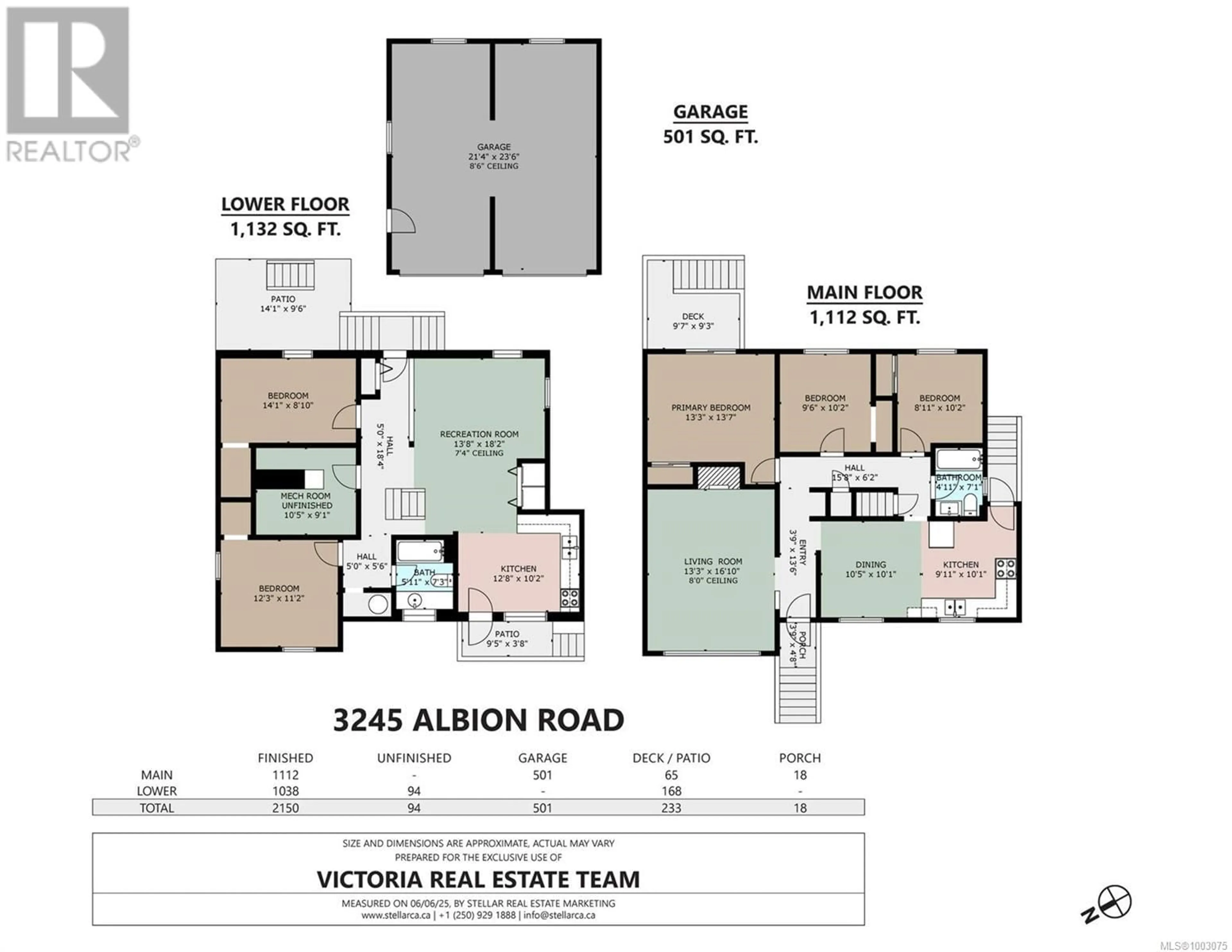 Floor plan for 3245 ALBION ROAD, Saanich British Columbia V8Z3T5