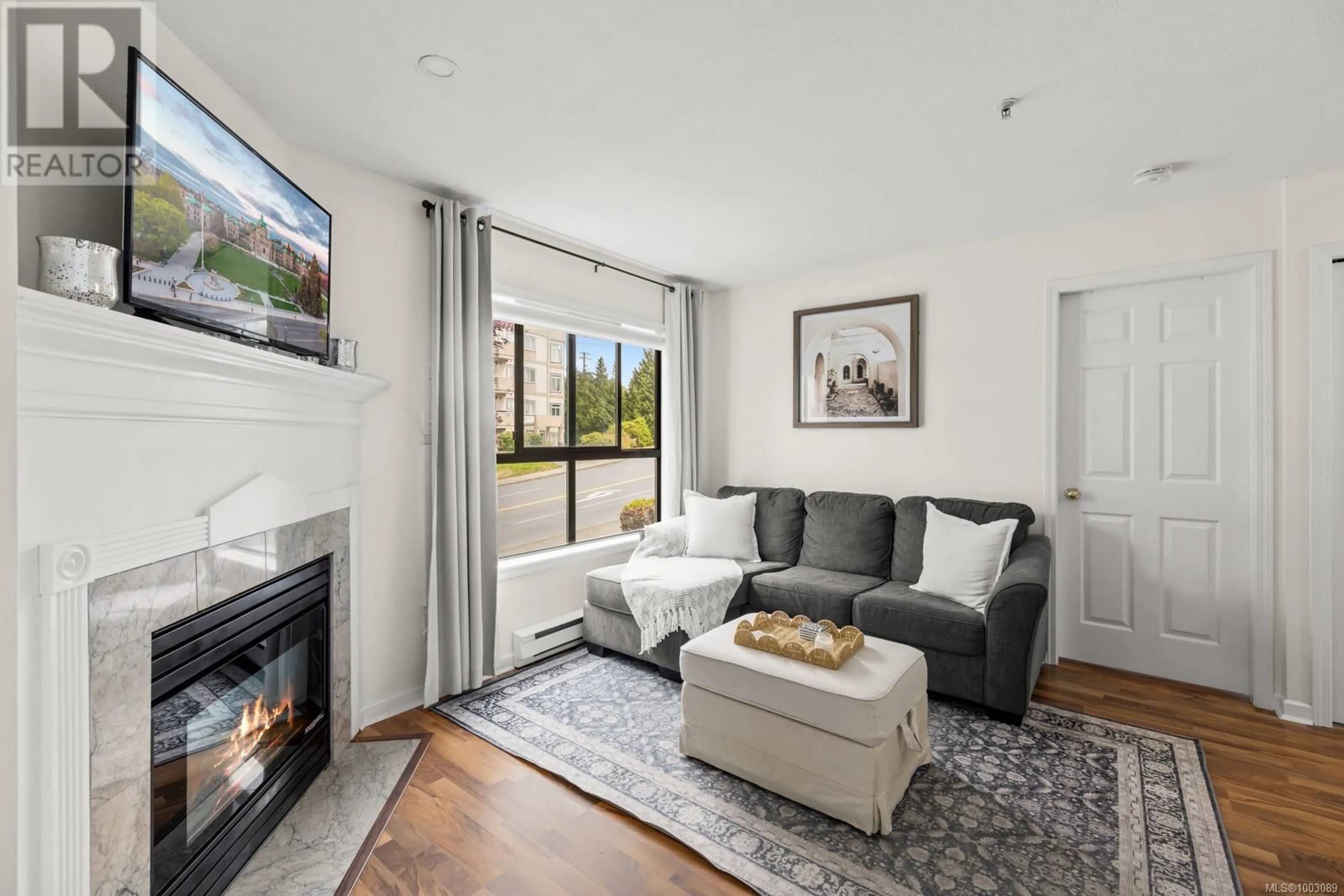 Living room with furniture, unknown for 207 - 7 GORGE ROAD WEST, Saanich British Columbia V9A1L9
