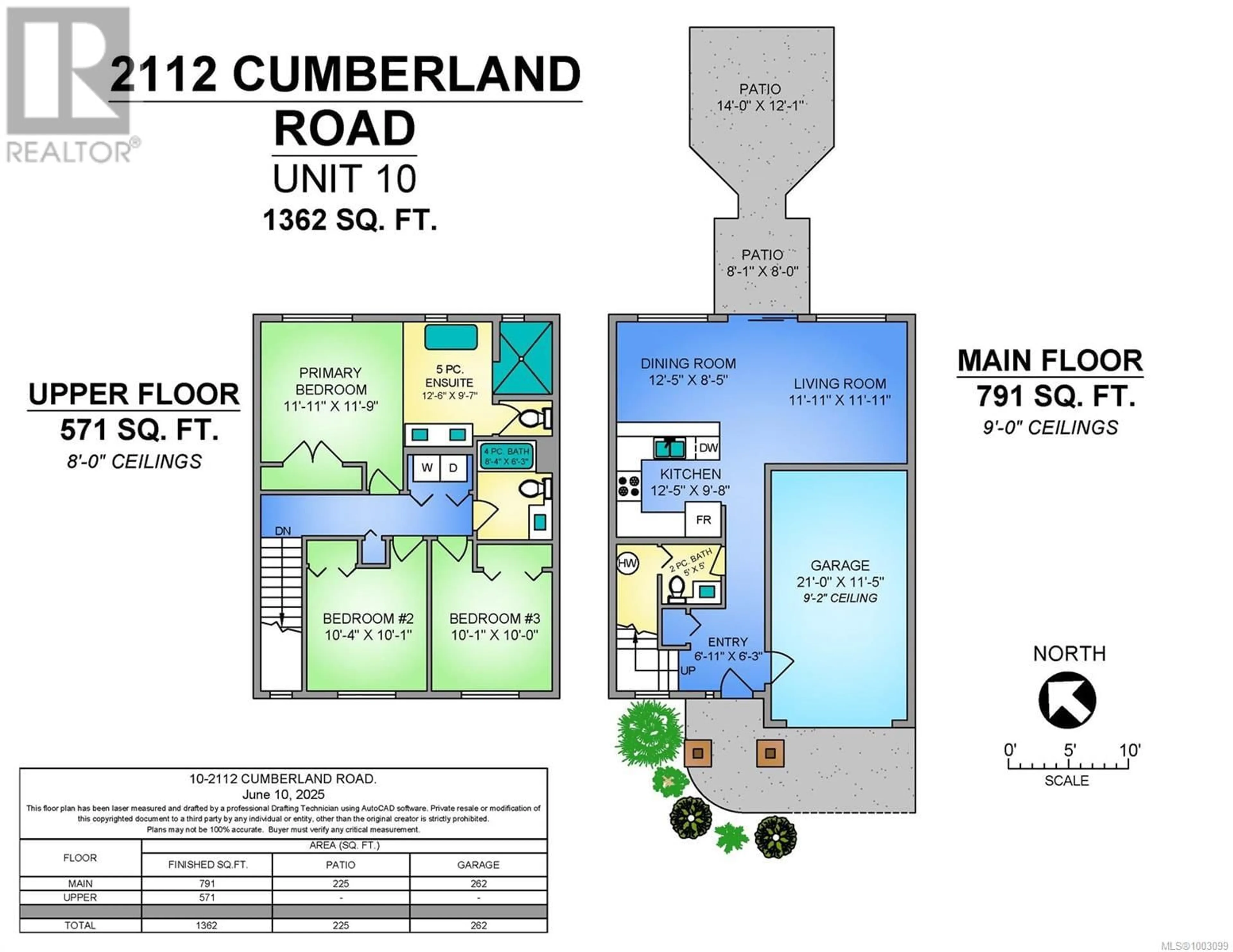 Floor plan for 10 - 2112 CUMBERLAND ROAD, Courtenay British Columbia V9N2E9