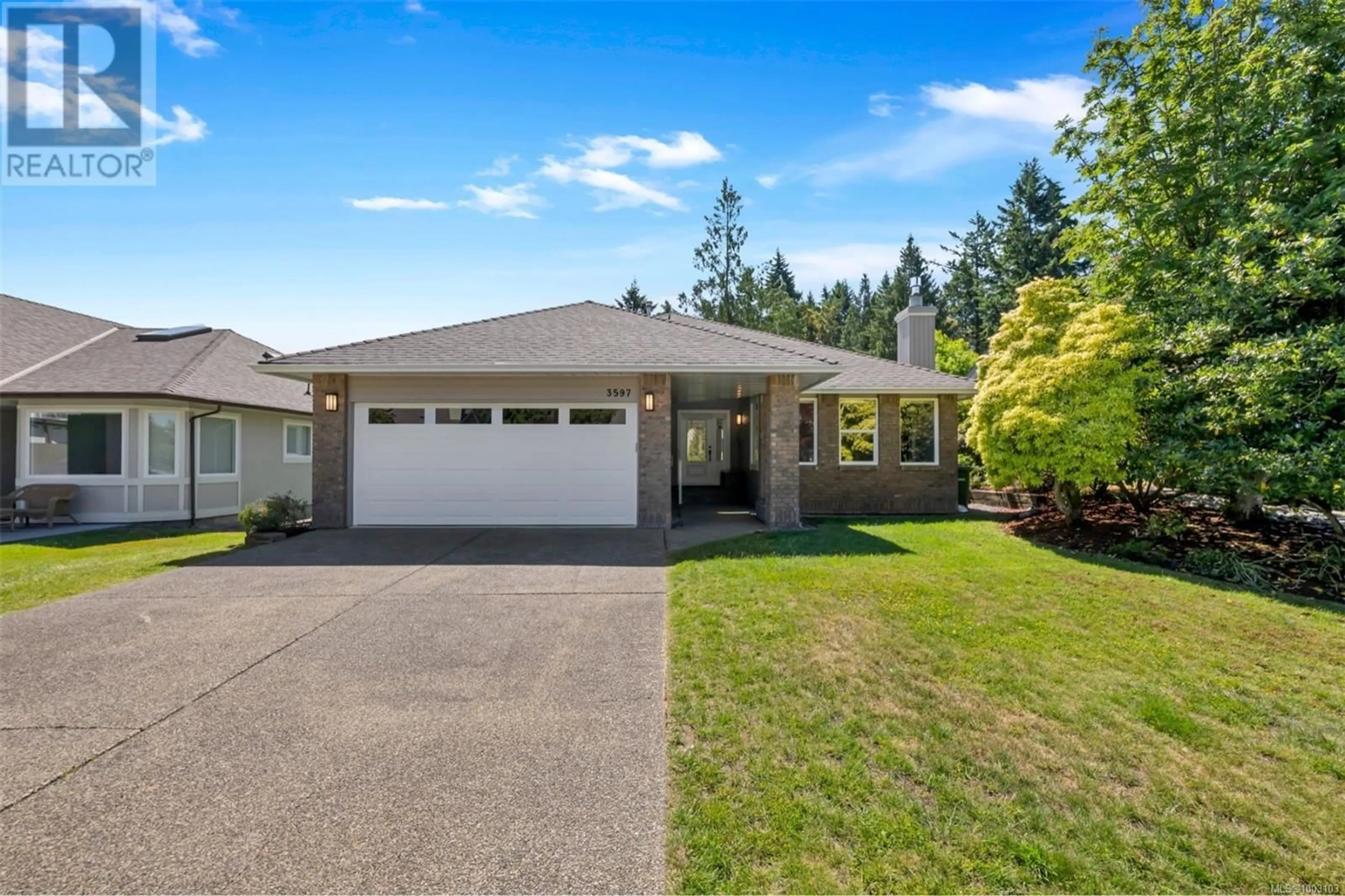Home with vinyl exterior material, street for 3597 ARBUTUS DRIVE NORTH, Cobble Hill British Columbia V0R1L1