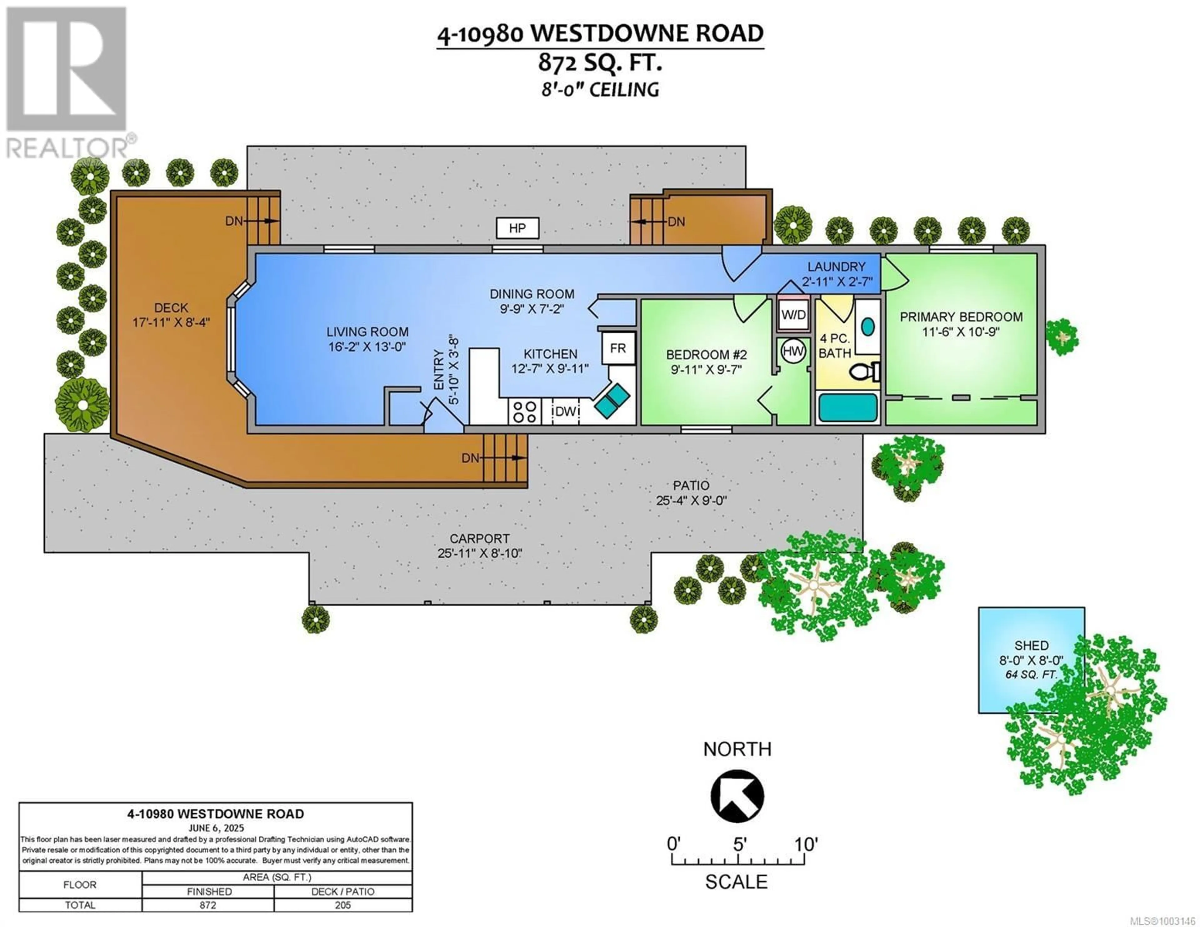 Floor plan for 4 - 10980 WESTDOWNE ROAD, Ladysmith British Columbia V9G1X2