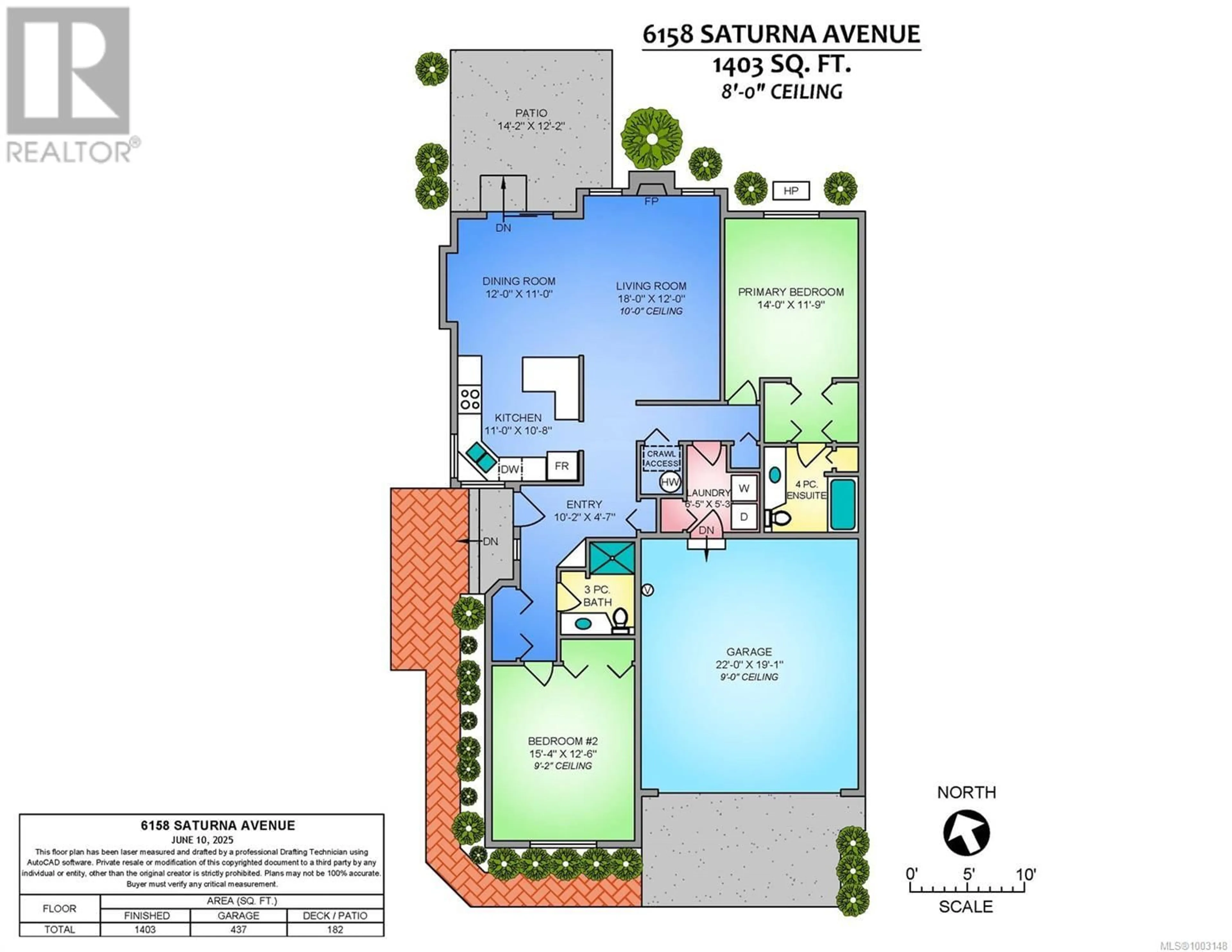 Floor plan for 6158 SATURNA AVENUE, Nanaimo British Columbia V9V1S8