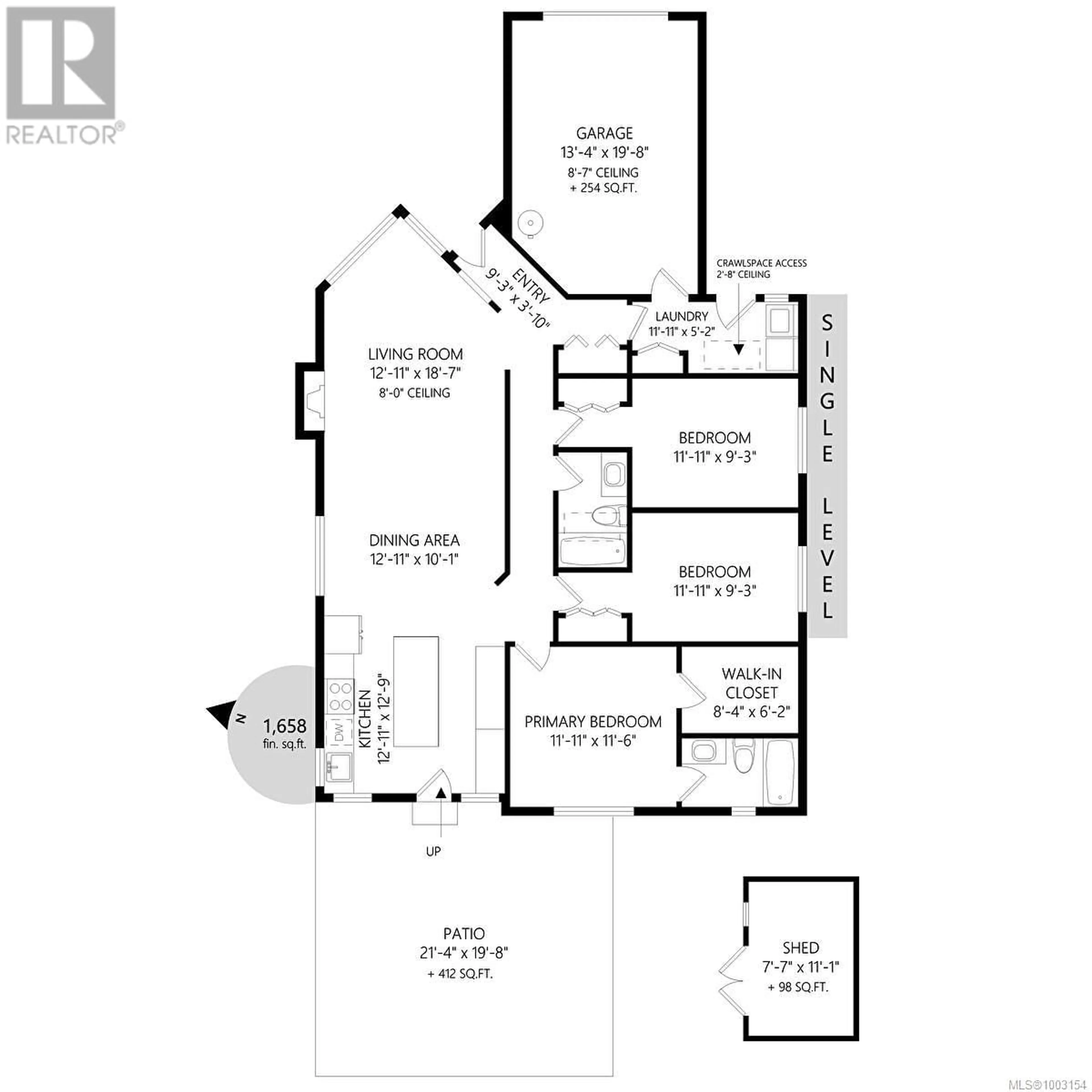 Floor plan for 3 - 3048 GEORGE STREET, Duncan British Columbia V9L2B2