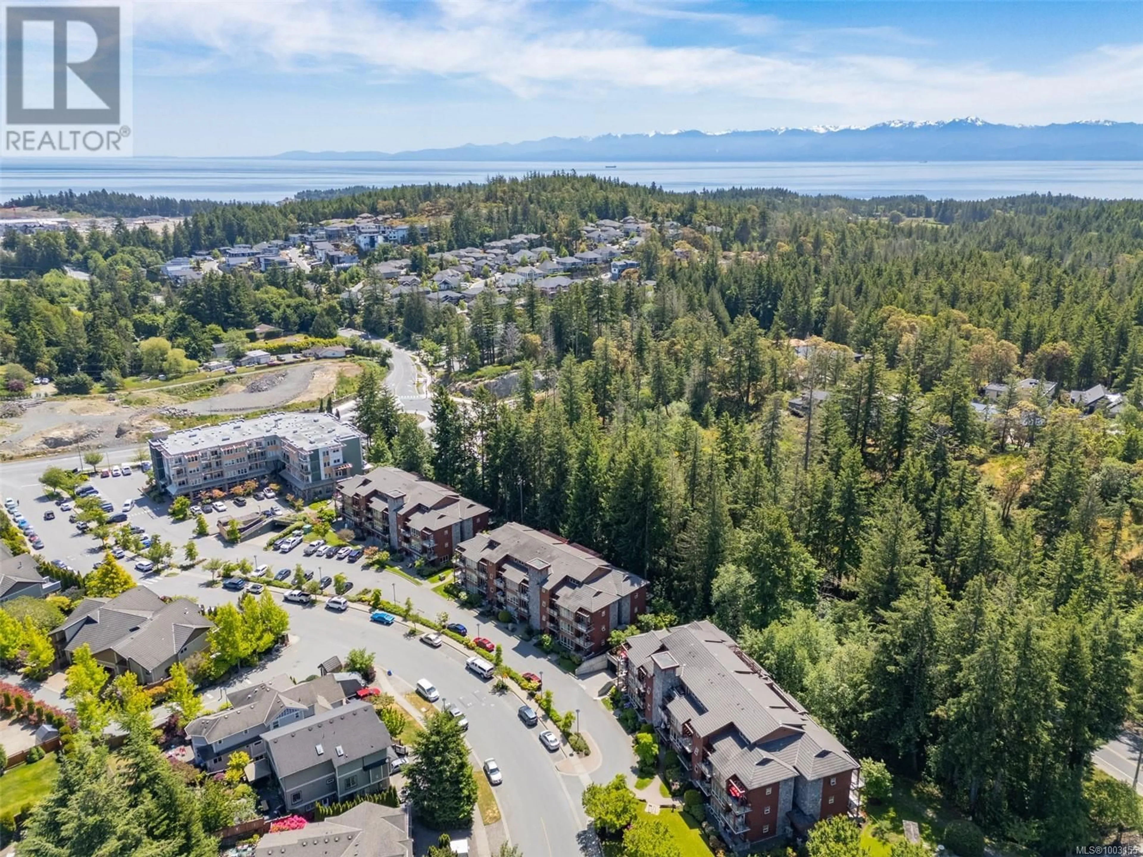A pic from outside/outdoor area/front of a property/back of a property/a pic from drone, water/lake/river/ocean view for 106 - 631 BROOKSIDE ROAD, Colwood British Columbia V9C0C3