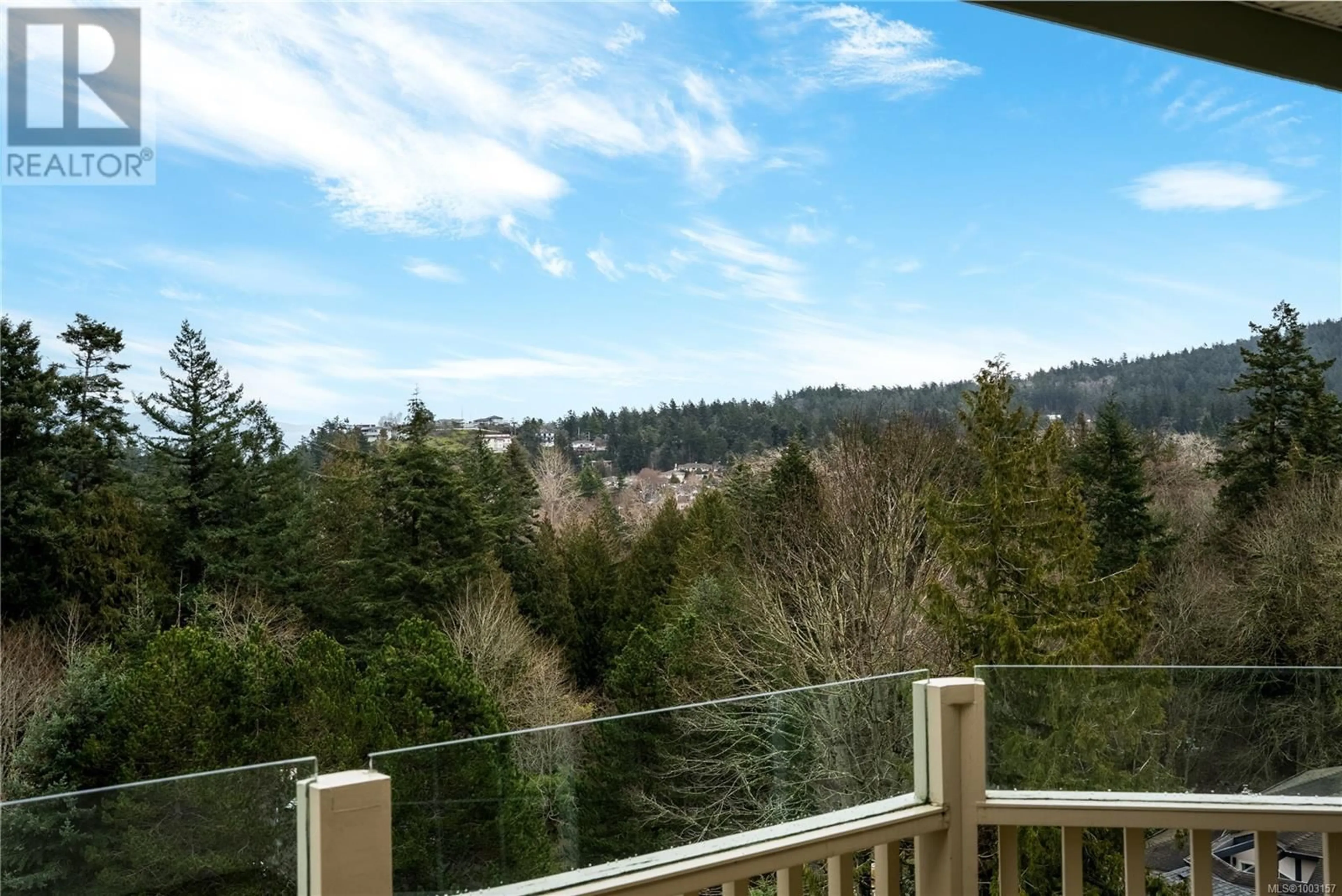 Balcony in the apartment, forest/trees view for 4833 SEA RIDGE DRIVE, Saanich British Columbia V8Y2R7