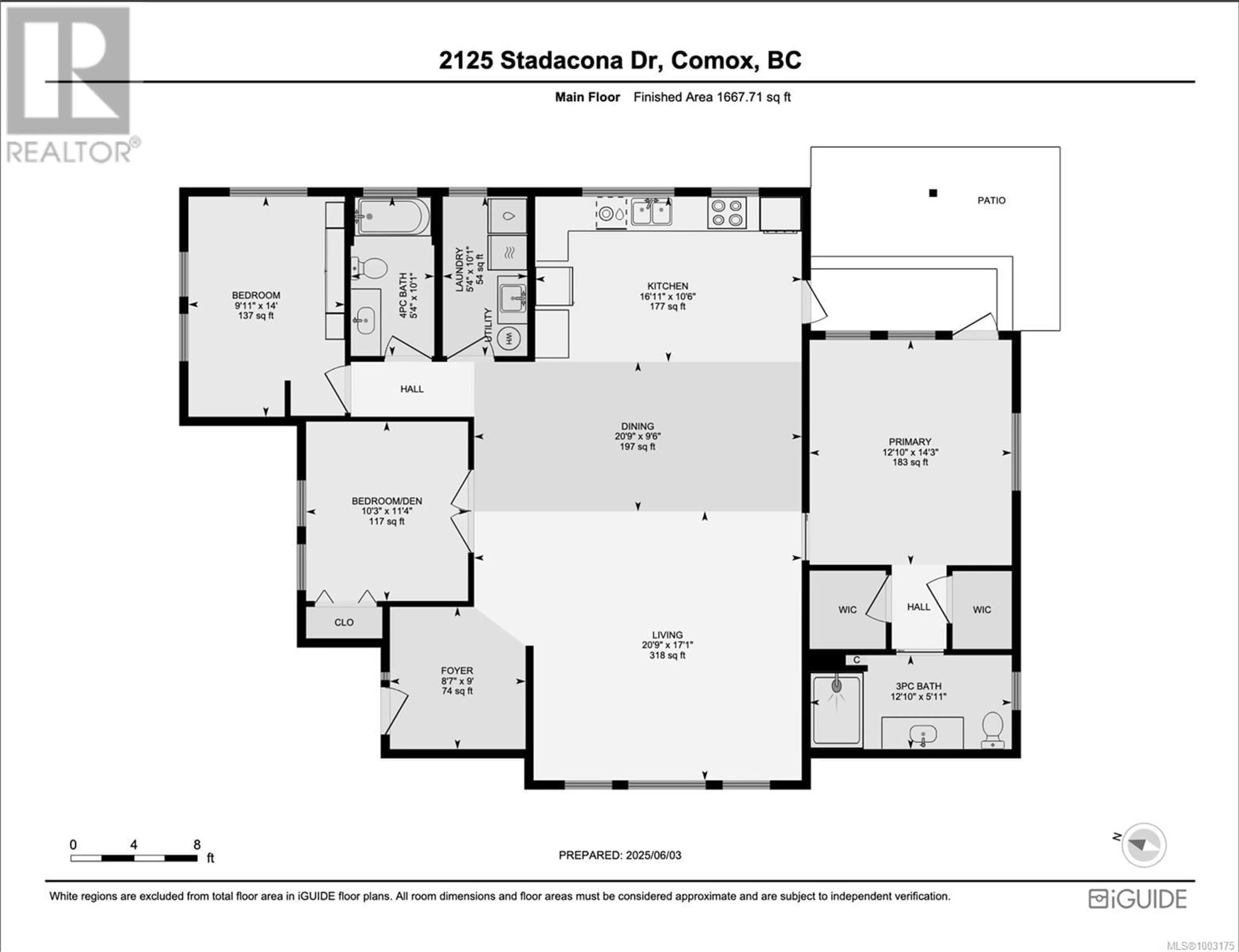 Floor plan for 2125 STADACONA DRIVE, Comox British Columbia V9M3P7