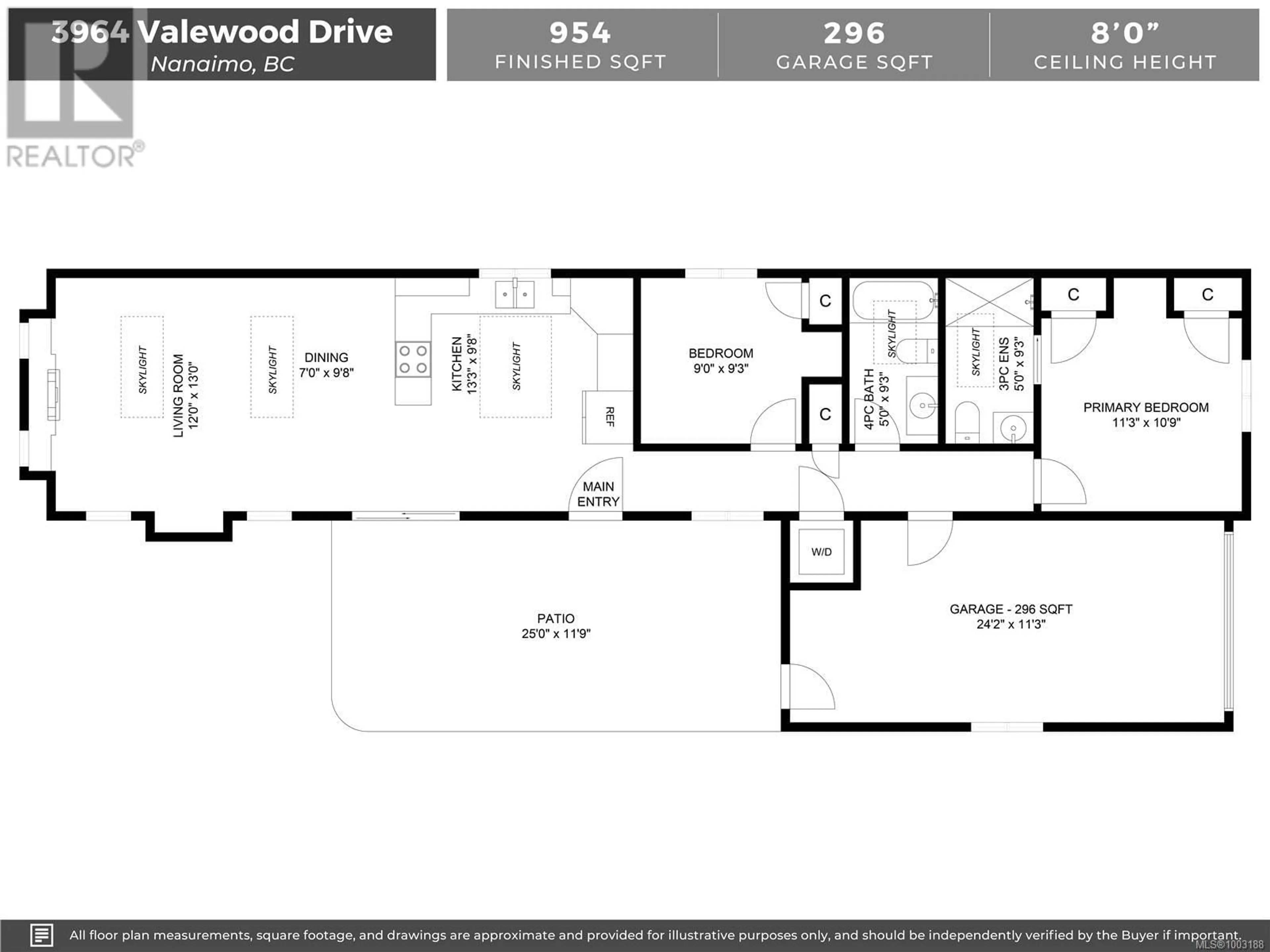 Floor plan for 3964 VALEWOOD DRIVE, Nanaimo British Columbia V9T6B9