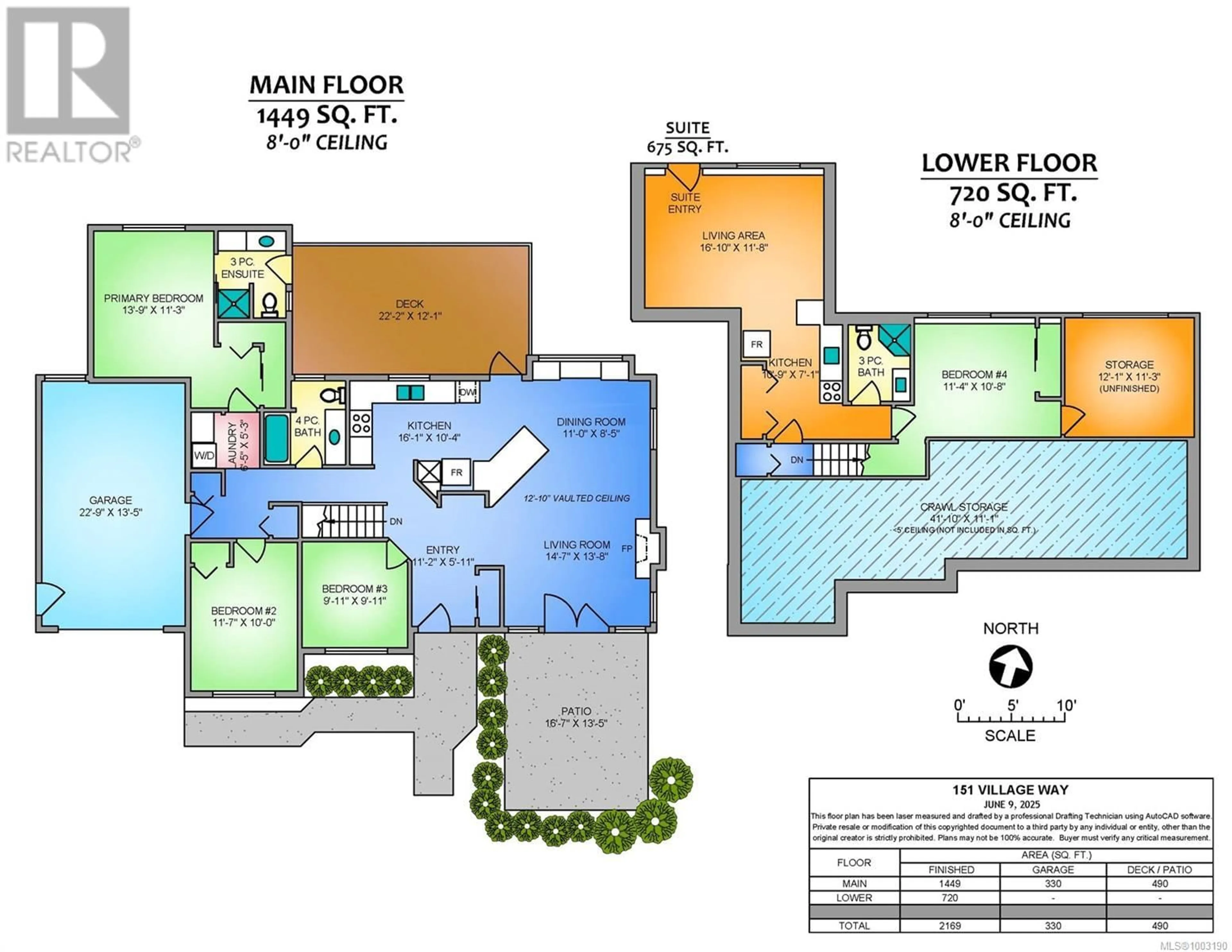 Floor plan for 151 VILLAGE WAY, Qualicum Beach British Columbia V9K1L1