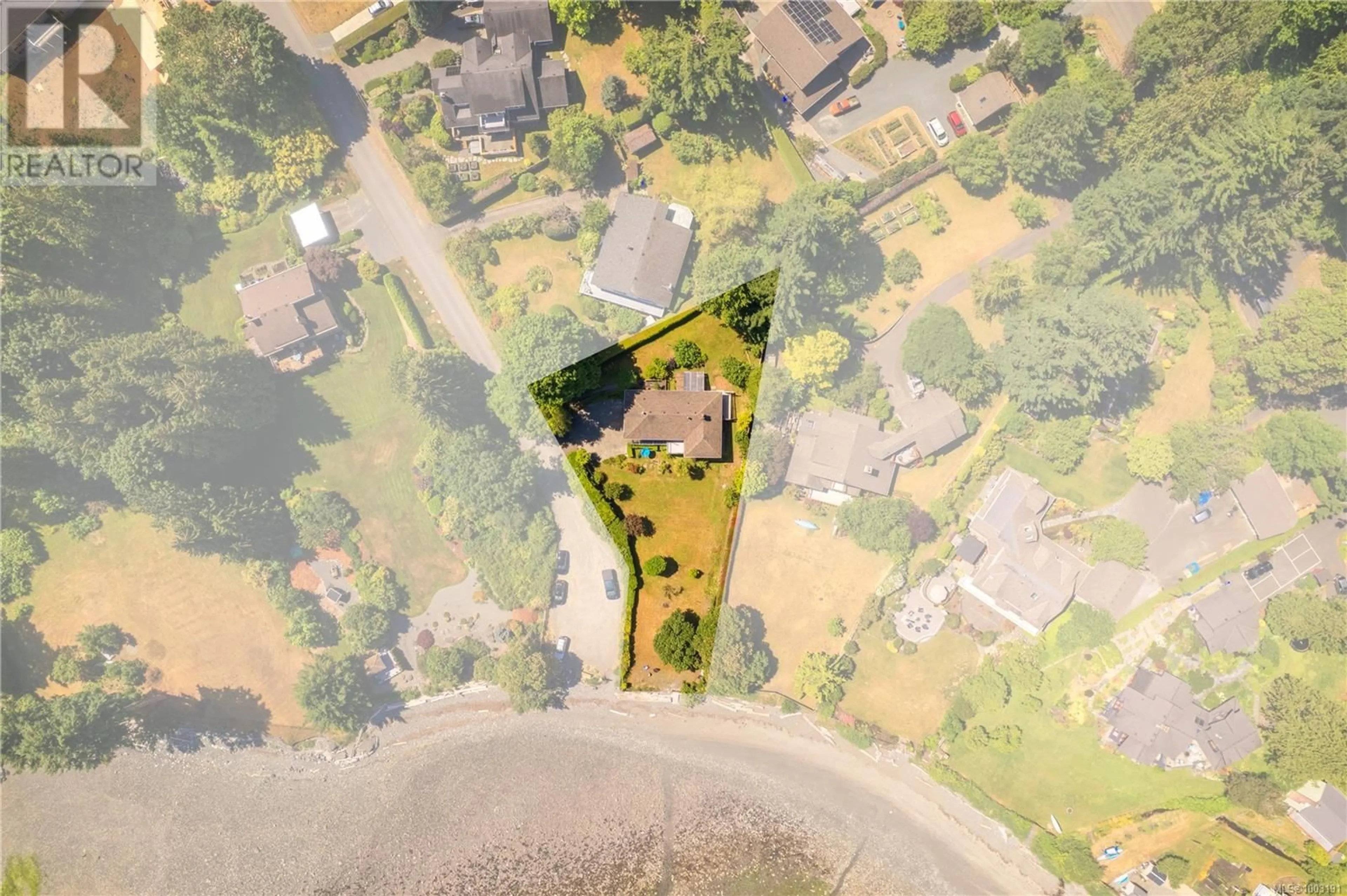 A pic from outside/outdoor area/front of a property/back of a property/a pic from drone, water/lake/river/ocean view for 7141 HARPER ROAD, Lantzville British Columbia V0R2H0