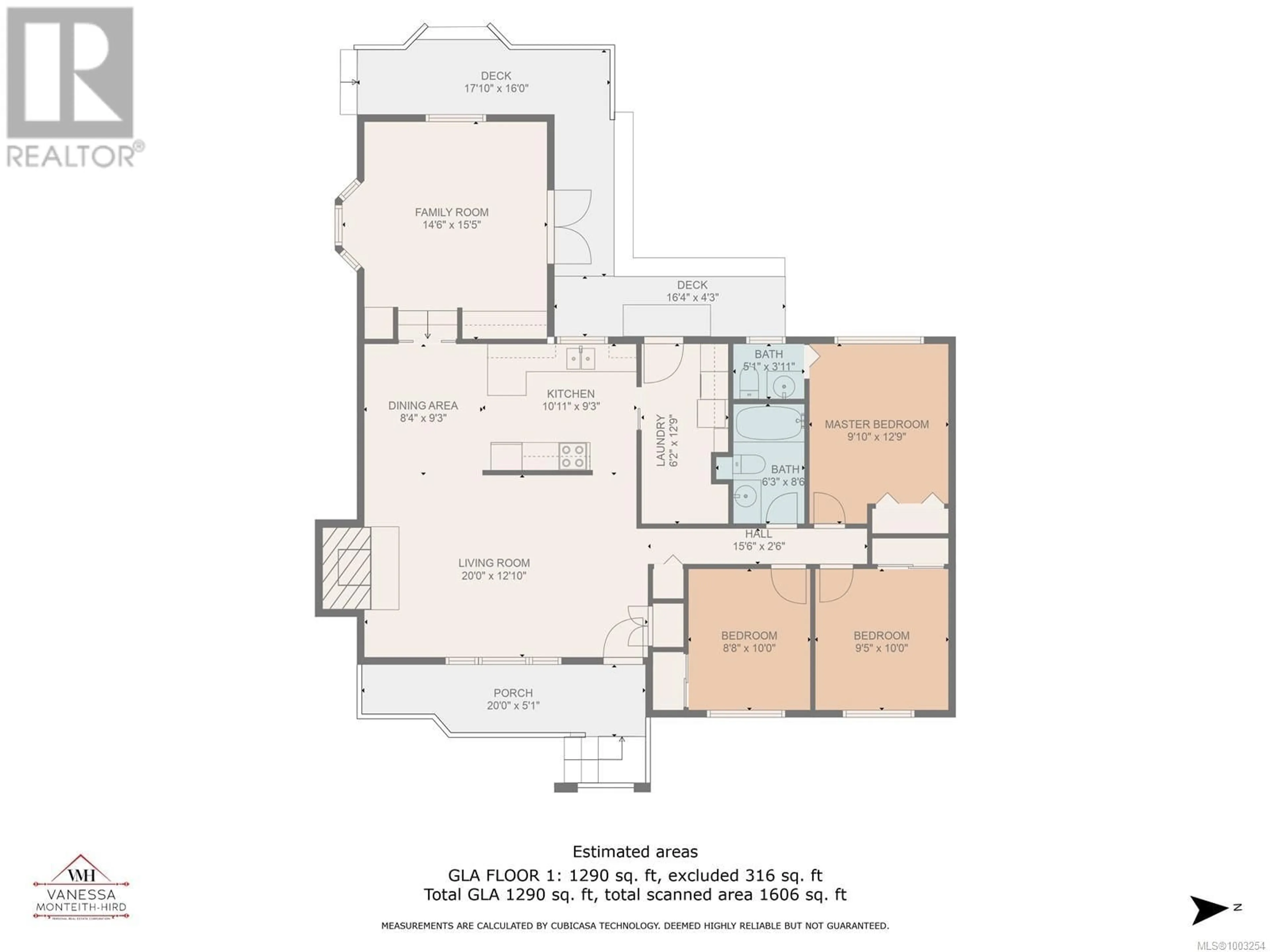 Floor plan for 3632 DAKOTA DRIVE, Campbell River British Columbia V9W6S9