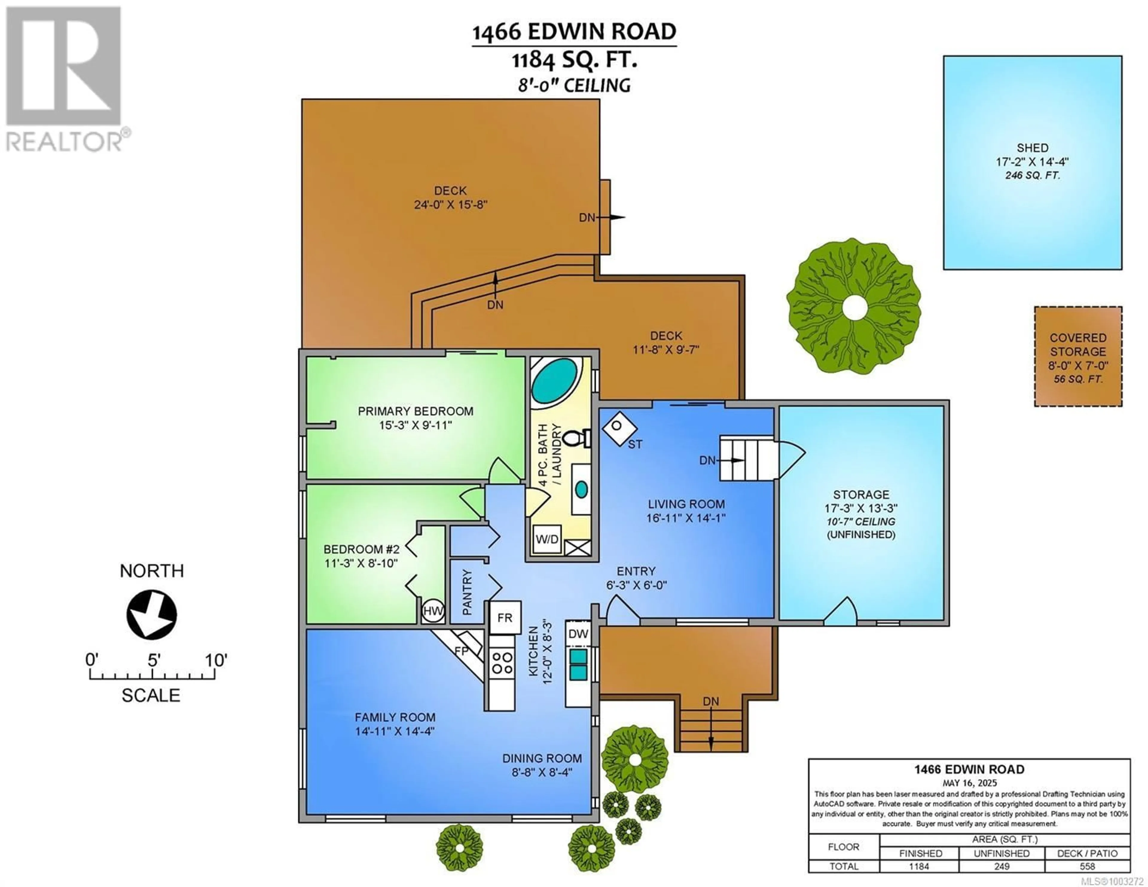 Floor plan for 1466 EDWIN ROAD, Qualicum Beach British Columbia V9K2A8