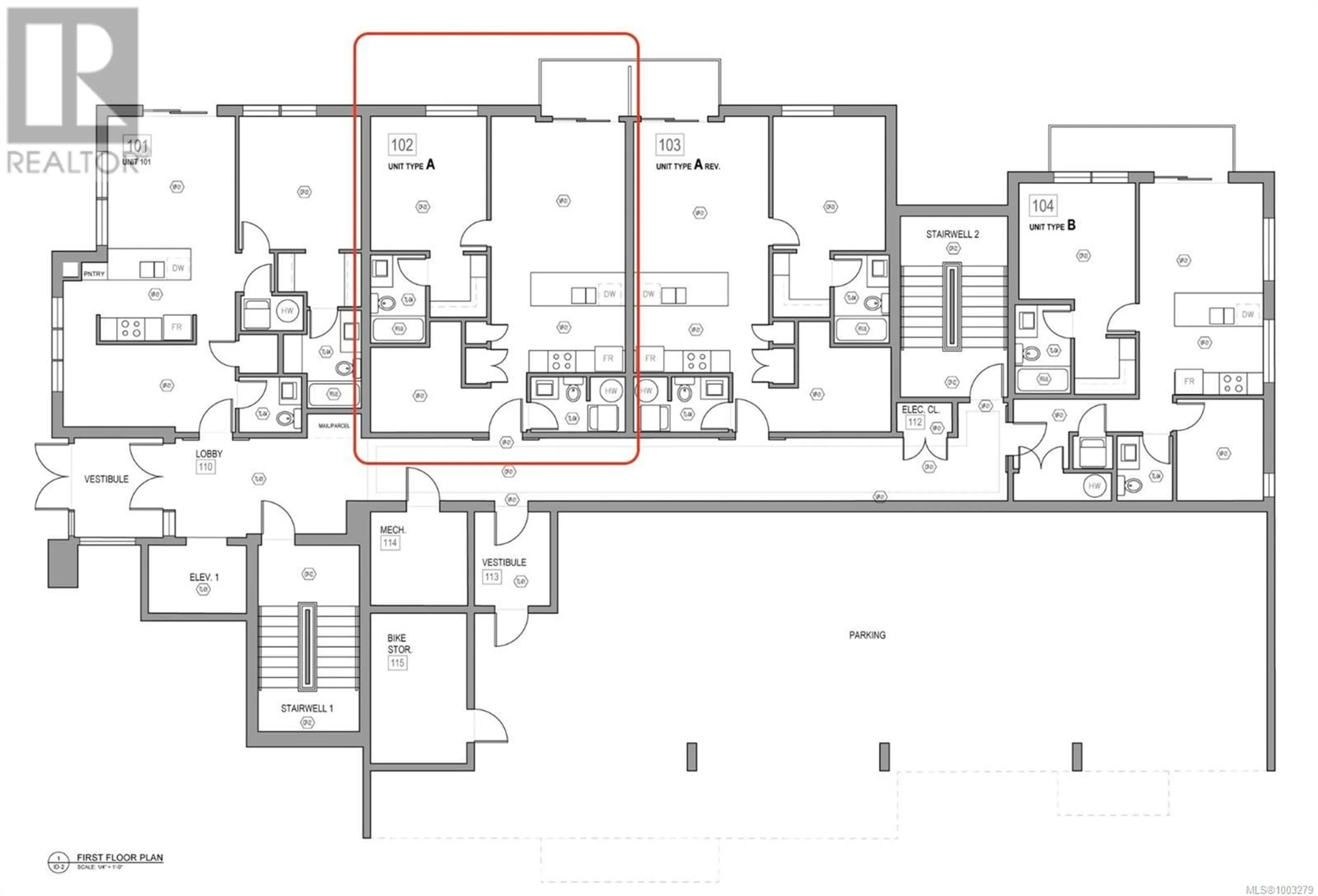 Floor plan for 102 - 201 DOGWOOD DRIVE, Ladysmith British Columbia V9G0C3