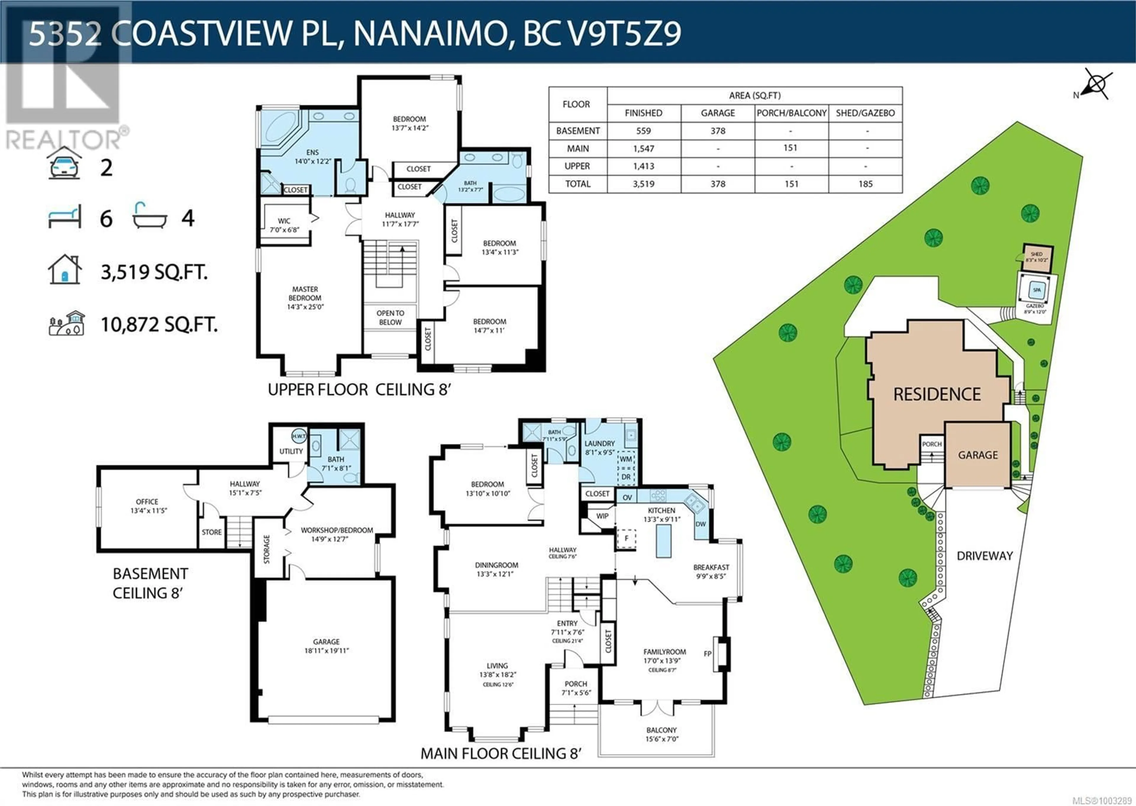 Floor plan for 5352 COASTVIEW PLACE, Nanaimo British Columbia V9T5Z9