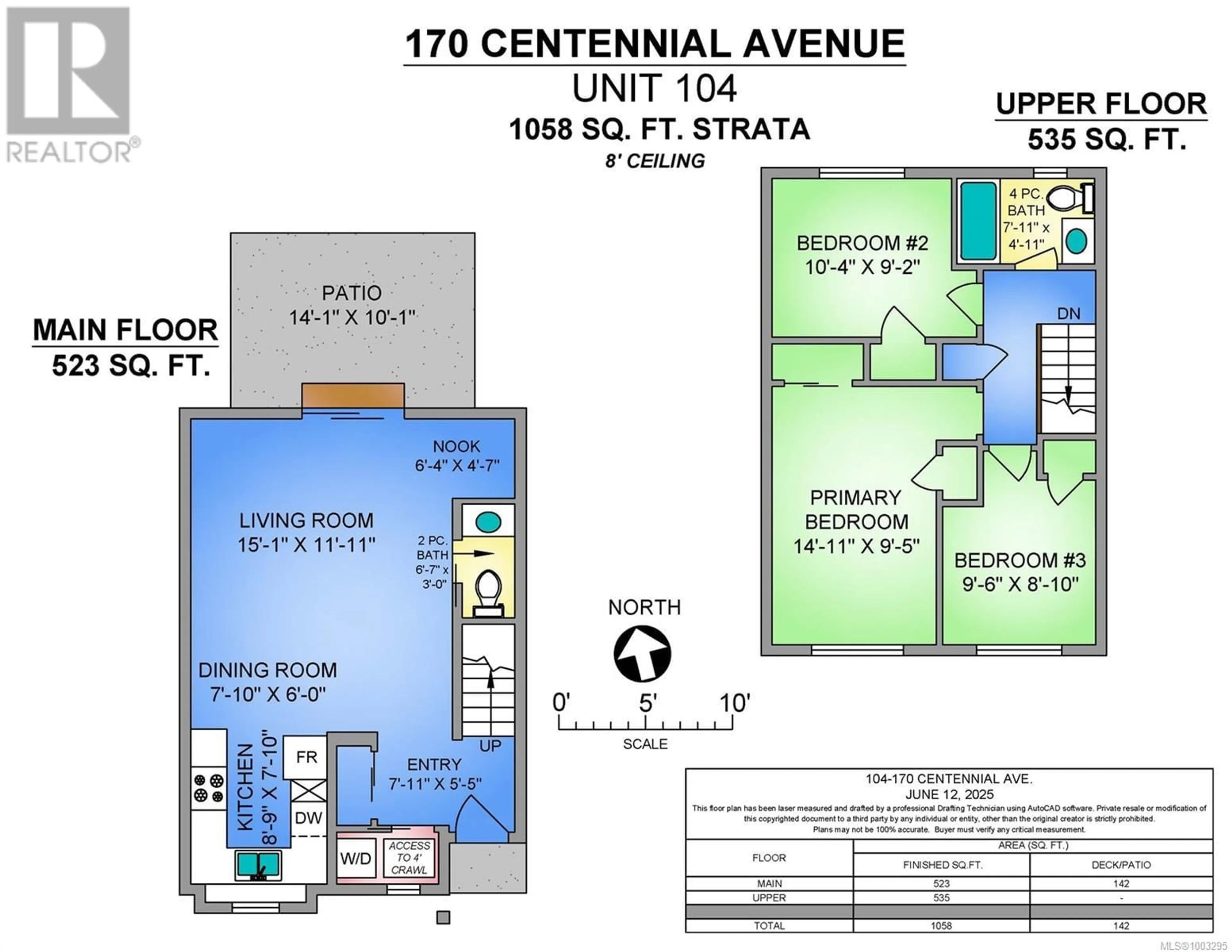 Floor plan for 104 - 170 CENTENNIAL DRIVE, Courtenay British Columbia V9N9V7