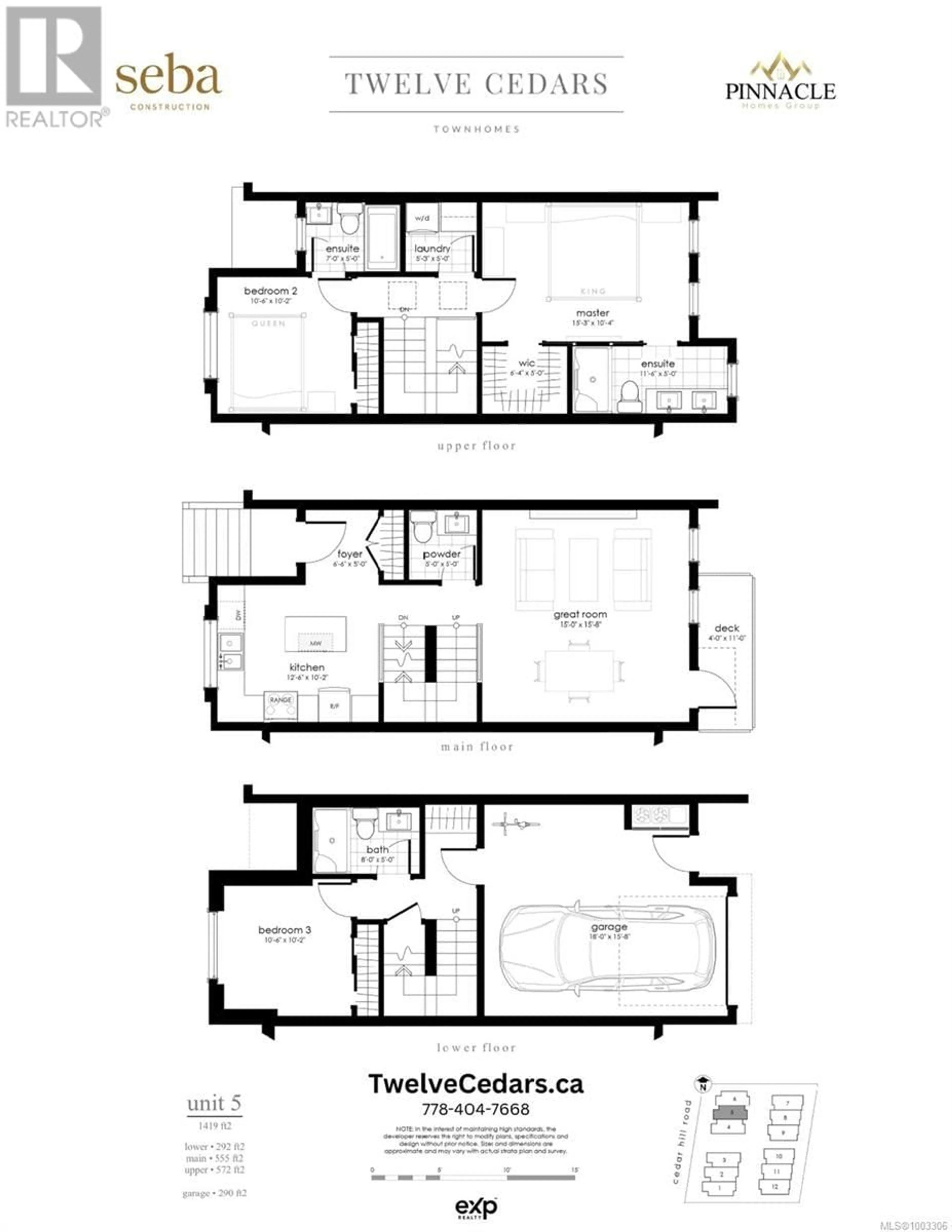 Floor plan for Unit 5 - 3907 CEDAR HILL ROAD, Saanich British Columbia V8P3Z8