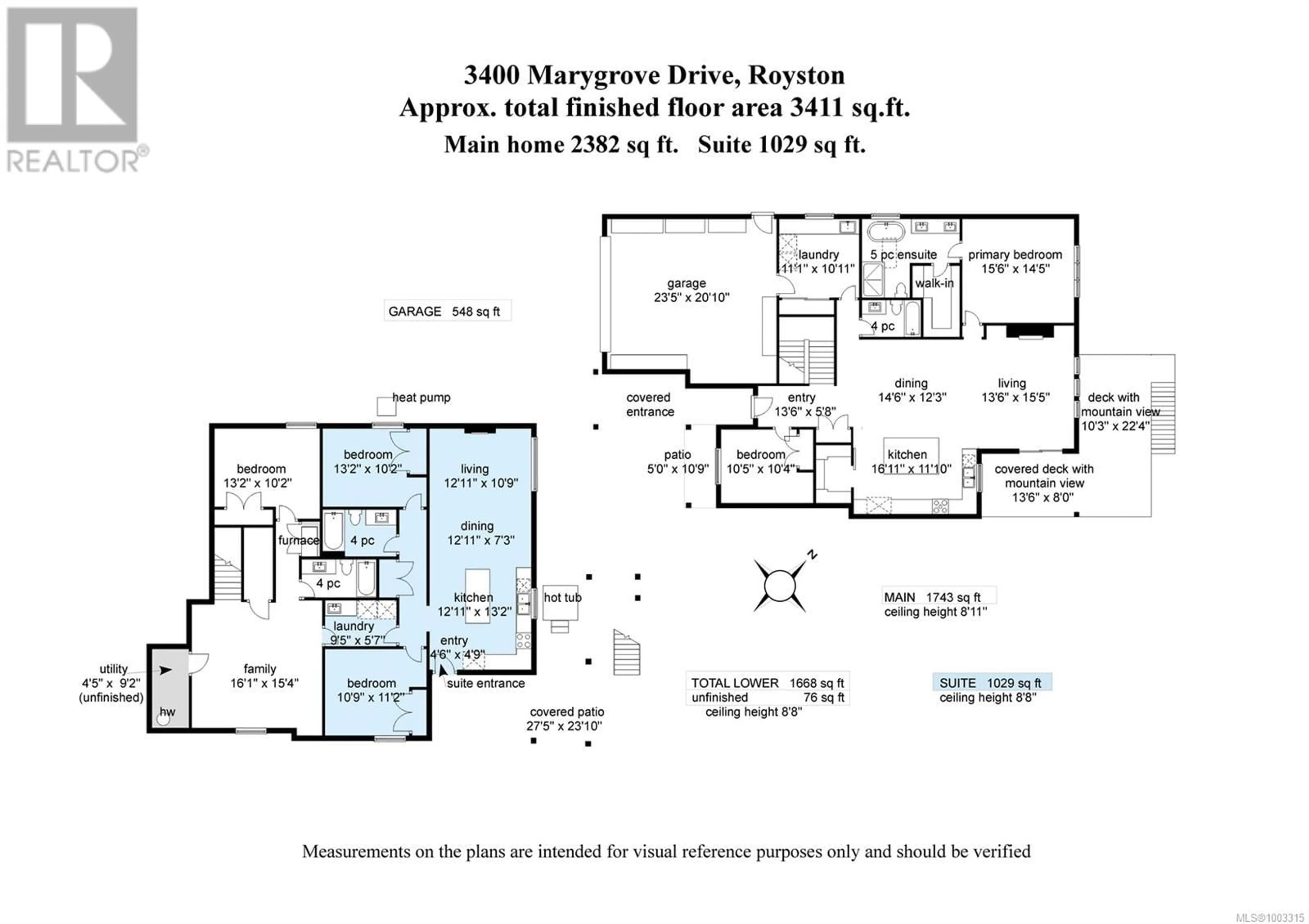 Floor plan for 3400 MARYGROVE DRIVE, Courtenay British Columbia V9N0E7
