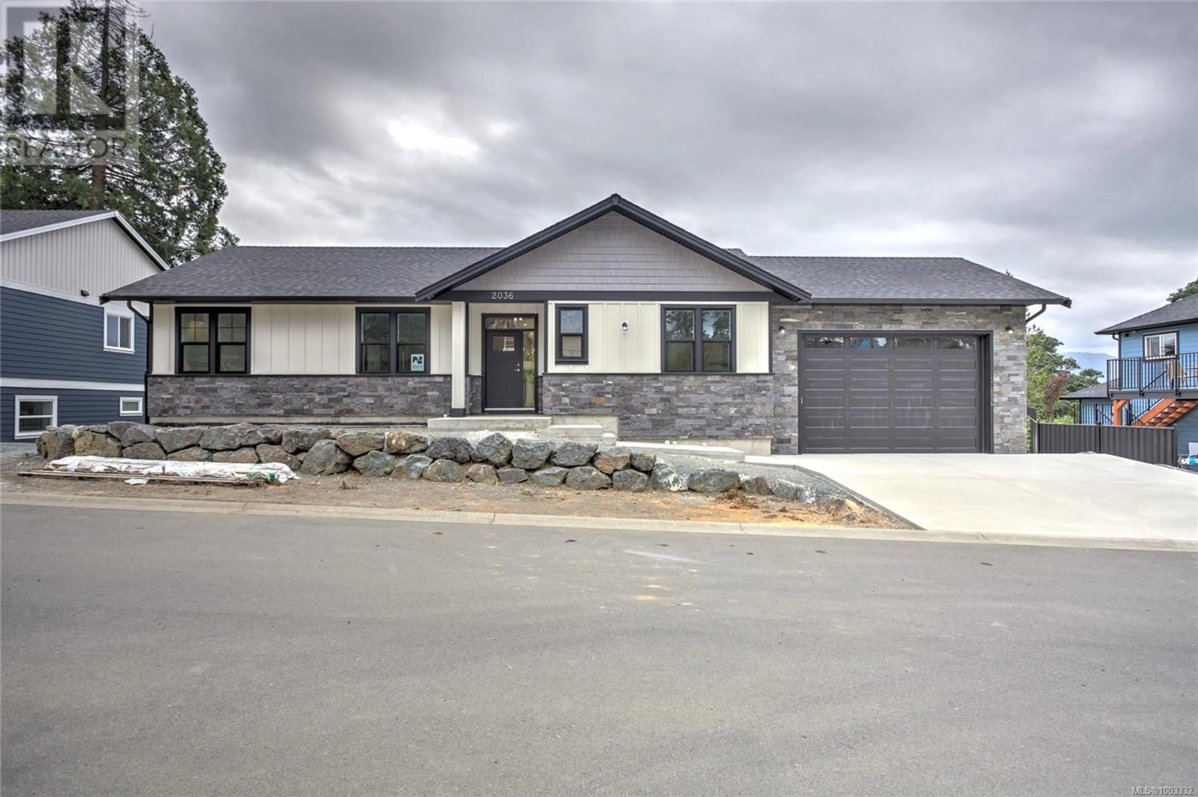 Home with brick exterior material, street for 2036 OAKHILL PLACE, Duncan British Columbia V9L0J2