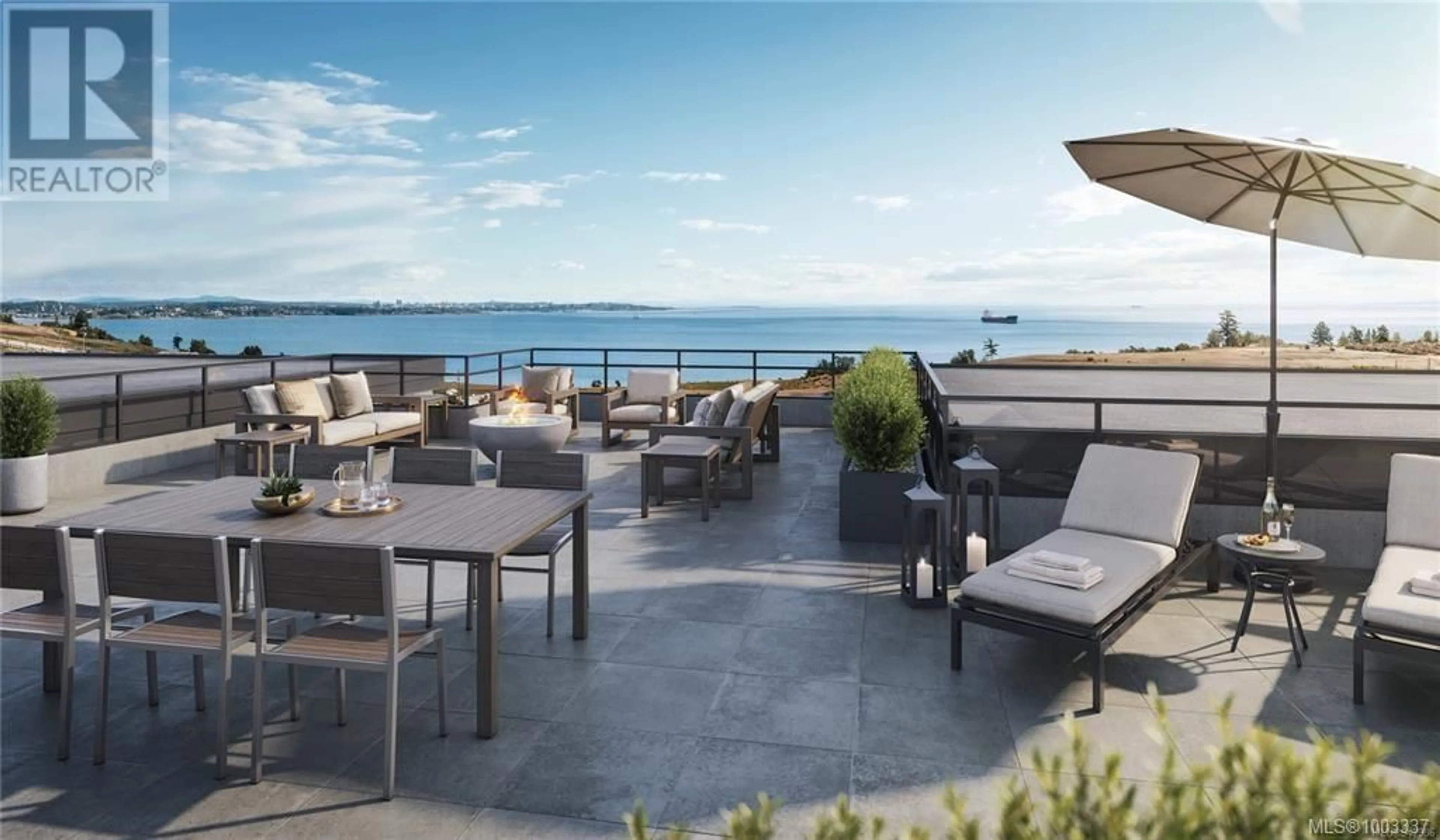 Patio, water/lake/river/ocean view for 203S - 3564 RYDER HESJEDAL WAY, Colwood British Columbia V9C3A1