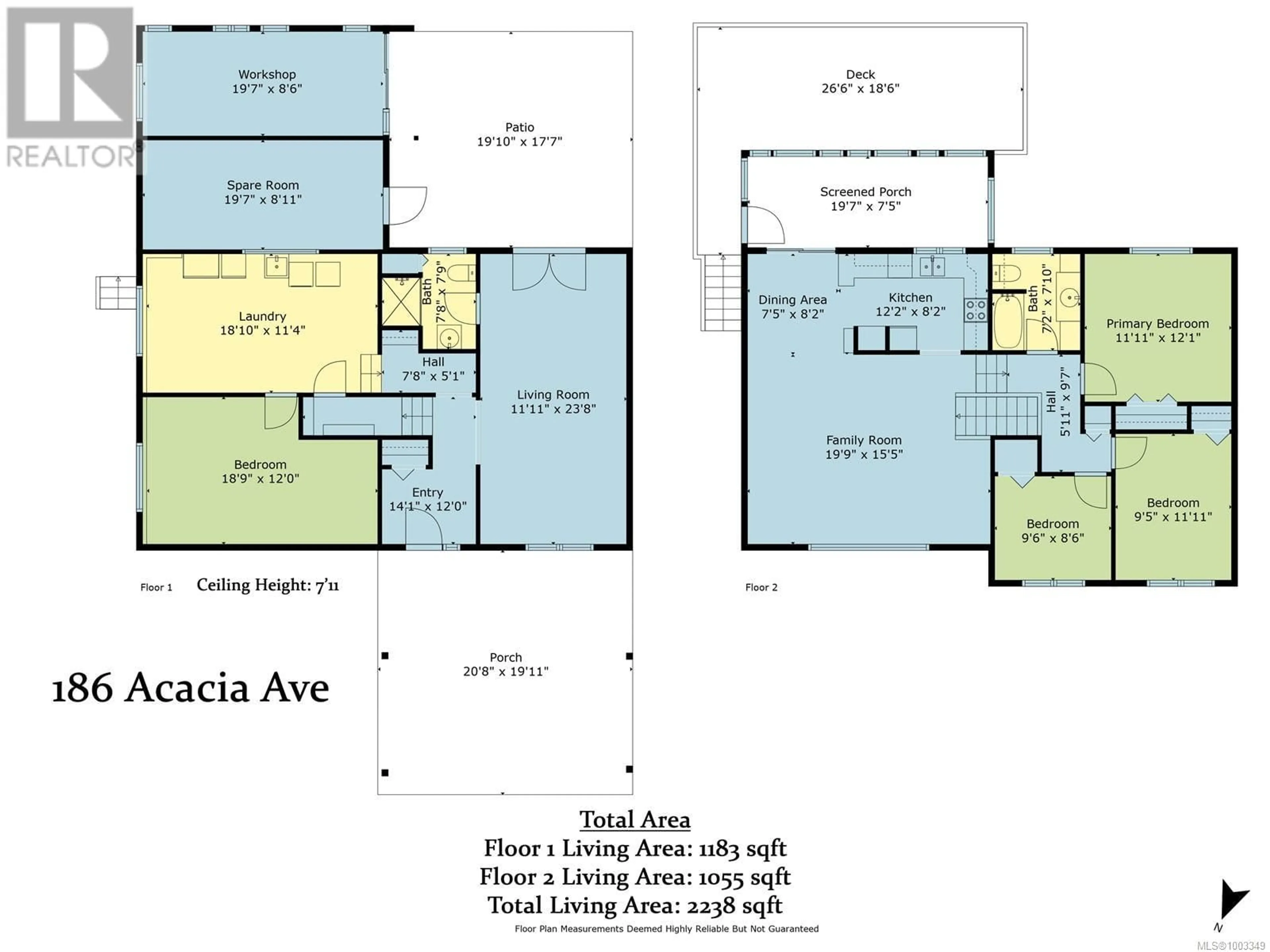 Floor plan for 186 ACACIA AVENUE, Nanaimo British Columbia V9R3L5