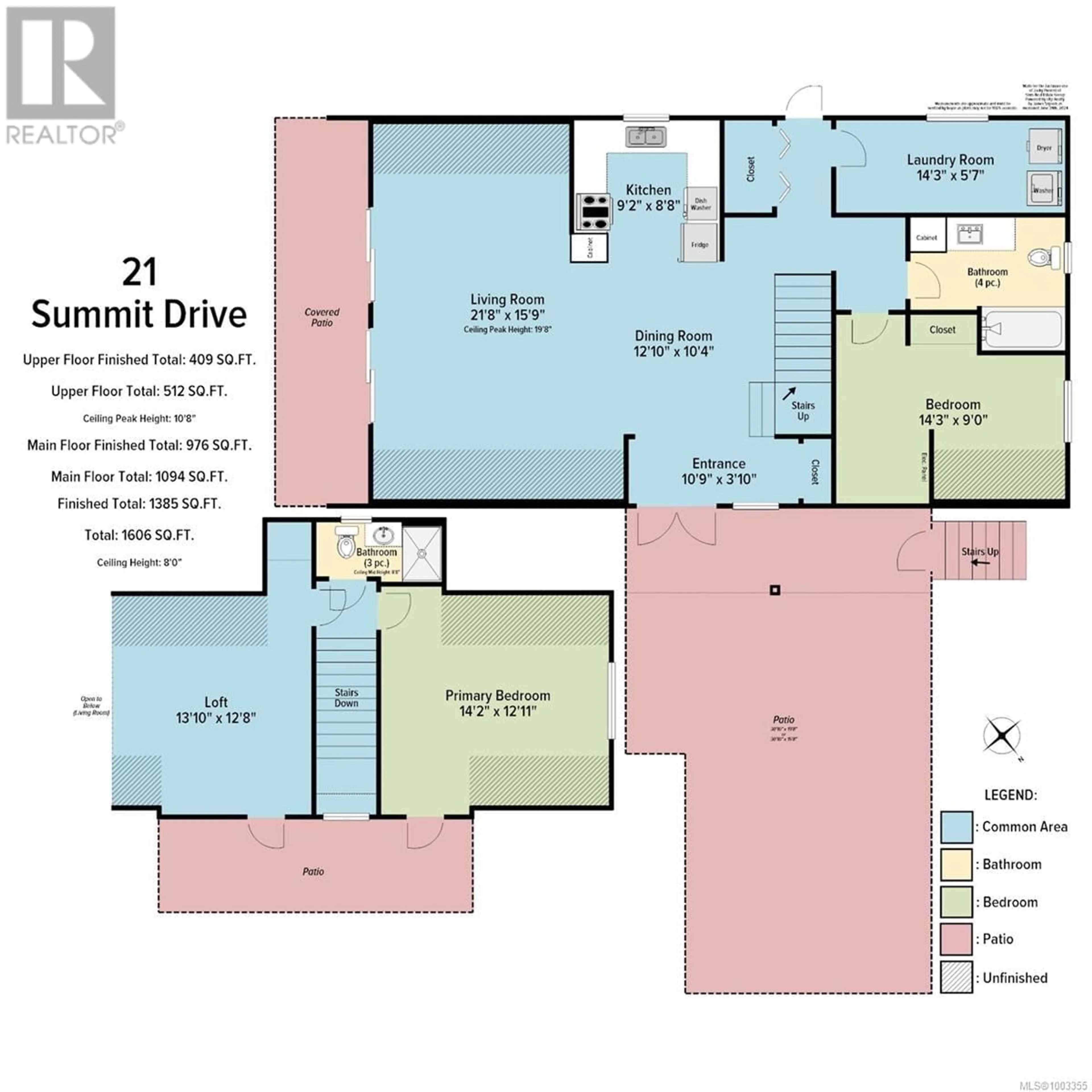 Floor plan for 21 SUMMIT DRIVE, Nanaimo British Columbia V9T5R4