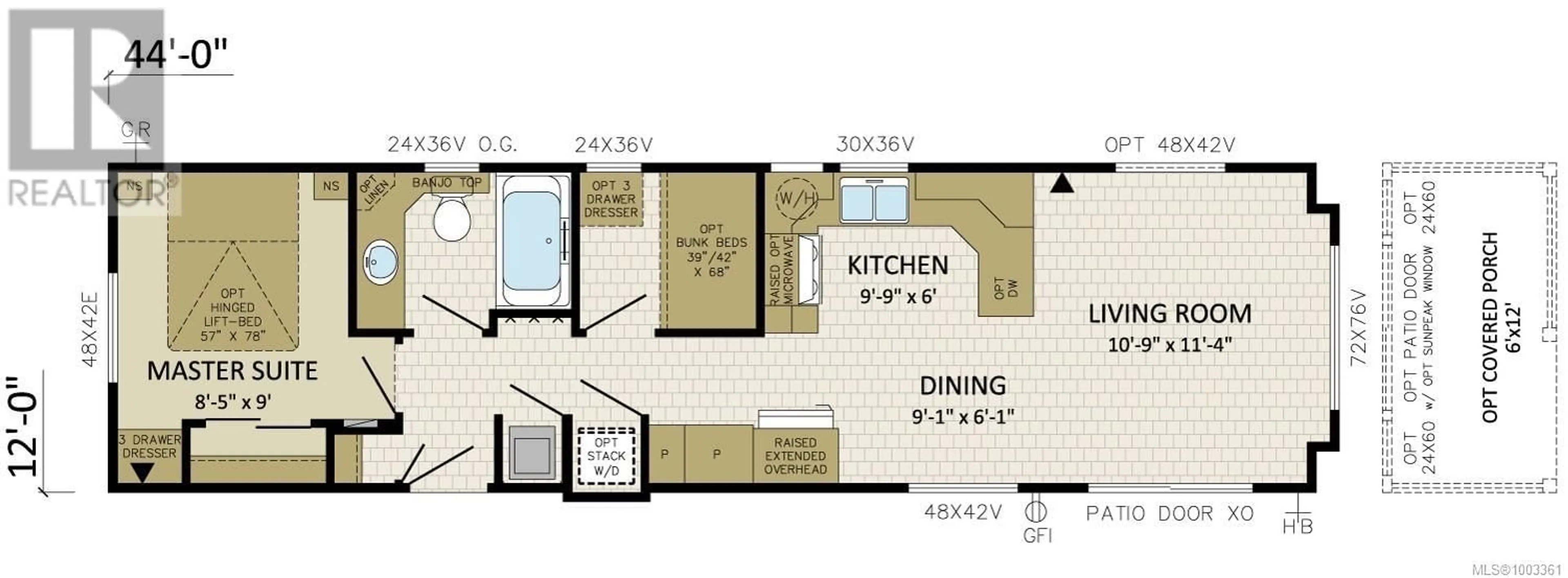 Floor plan for 158 - 3042 RIVER ROAD, Chemainus British Columbia V0R1K3