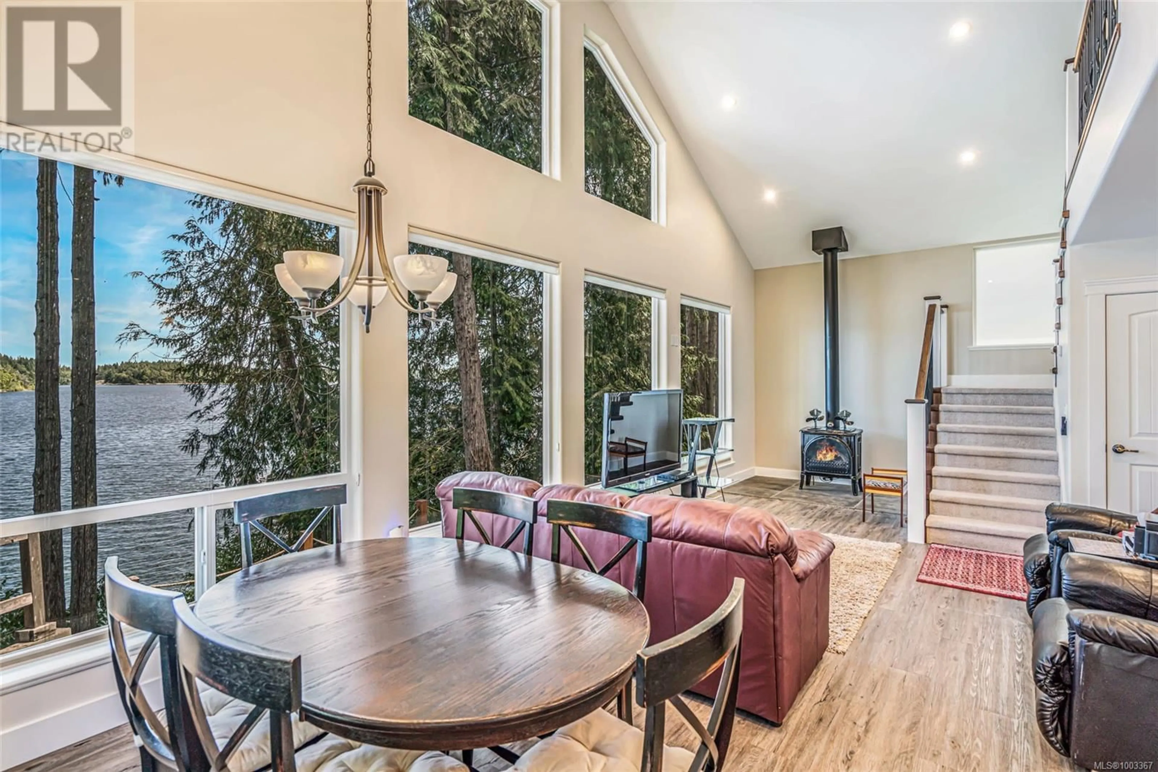 Dining room, wood/laminate floor for 2270 SOUTH LAKE ROAD, Qualicum Beach British Columbia V9K2L7