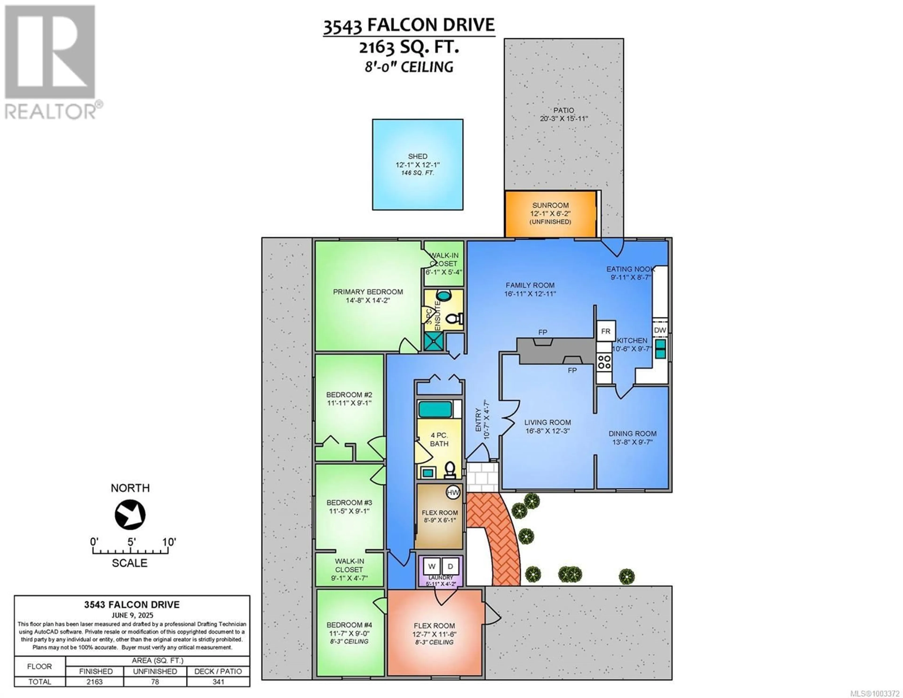 Floor plan for 3543 FALCON DRIVE, Nanaimo British Columbia V9T4G7
