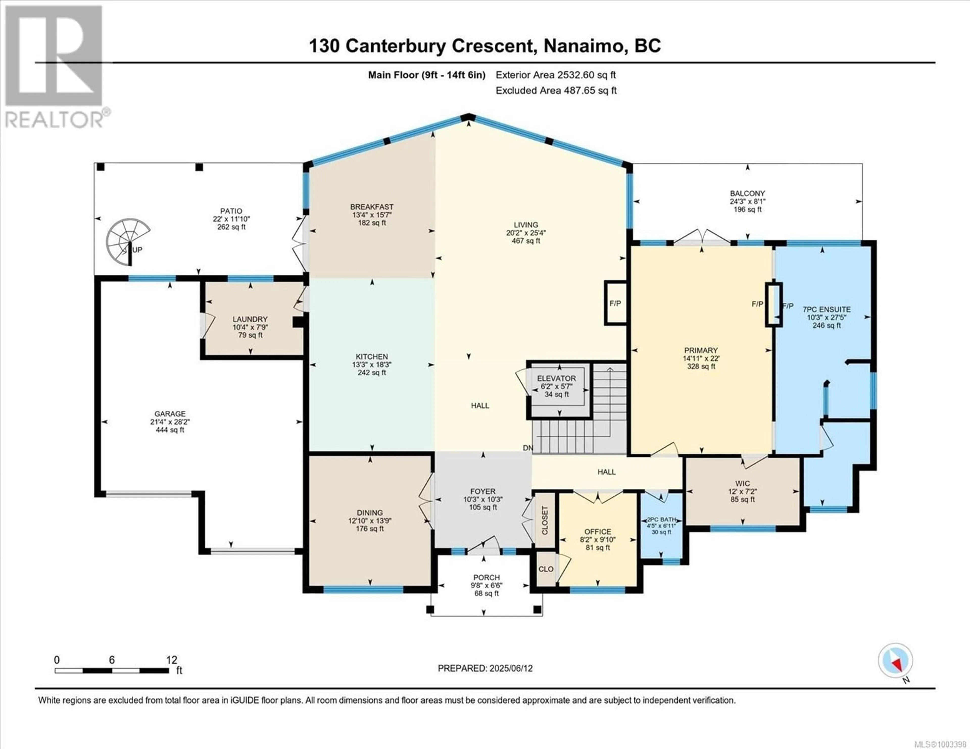 Floor plan for 130 CANTERBURY CRESCENT, Nanaimo British Columbia V9T4S4