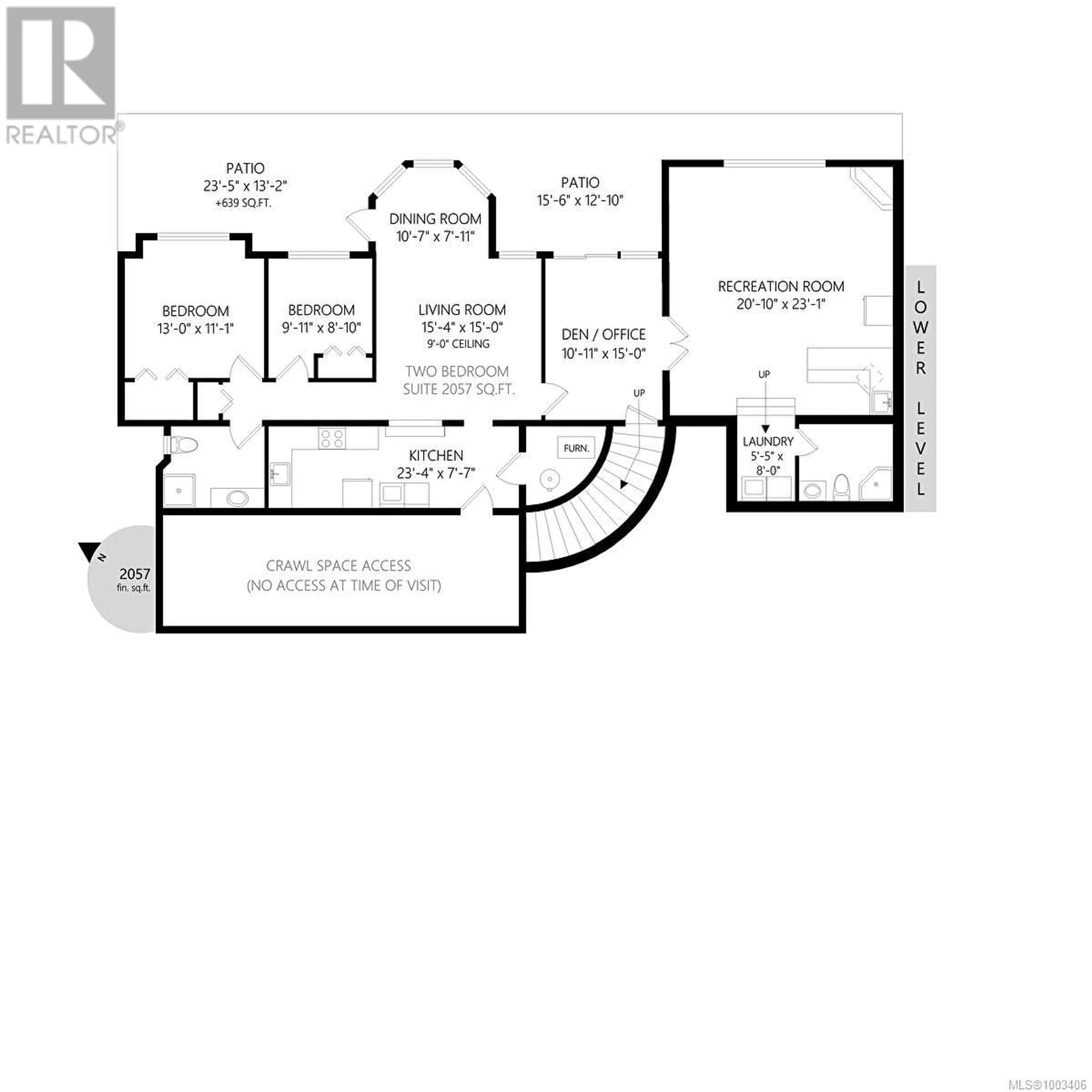 Floor plan for 4405 MOONLIGHT LANE, Saanich British Columbia V8N6K7