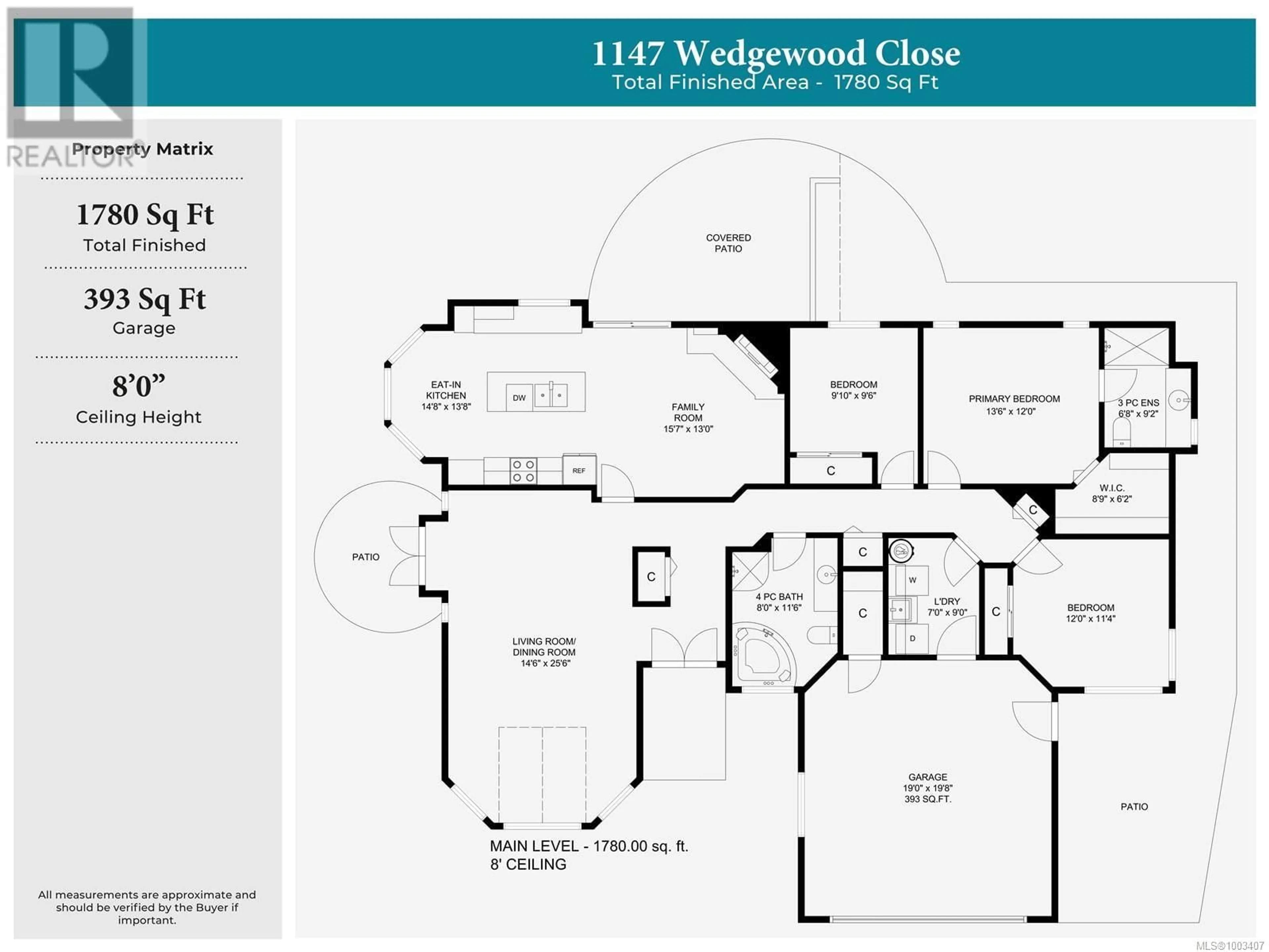 Floor plan for 1147 WEDGEWOOD CLOSE, Qualicum Beach British Columbia V9K1C6