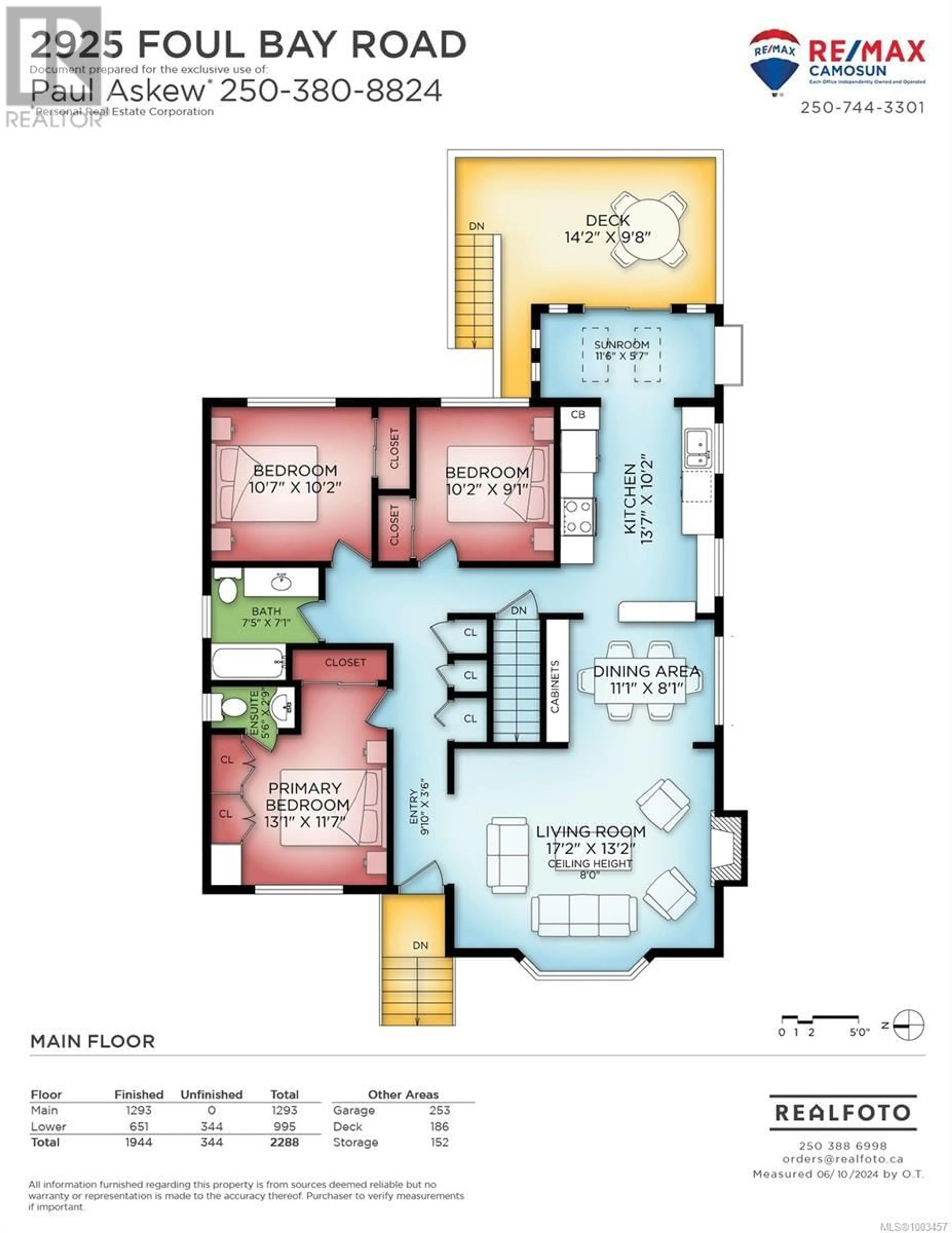 Floor plan for 2925 FOUL BAY ROAD, Oak Bay British Columbia V8R5C7