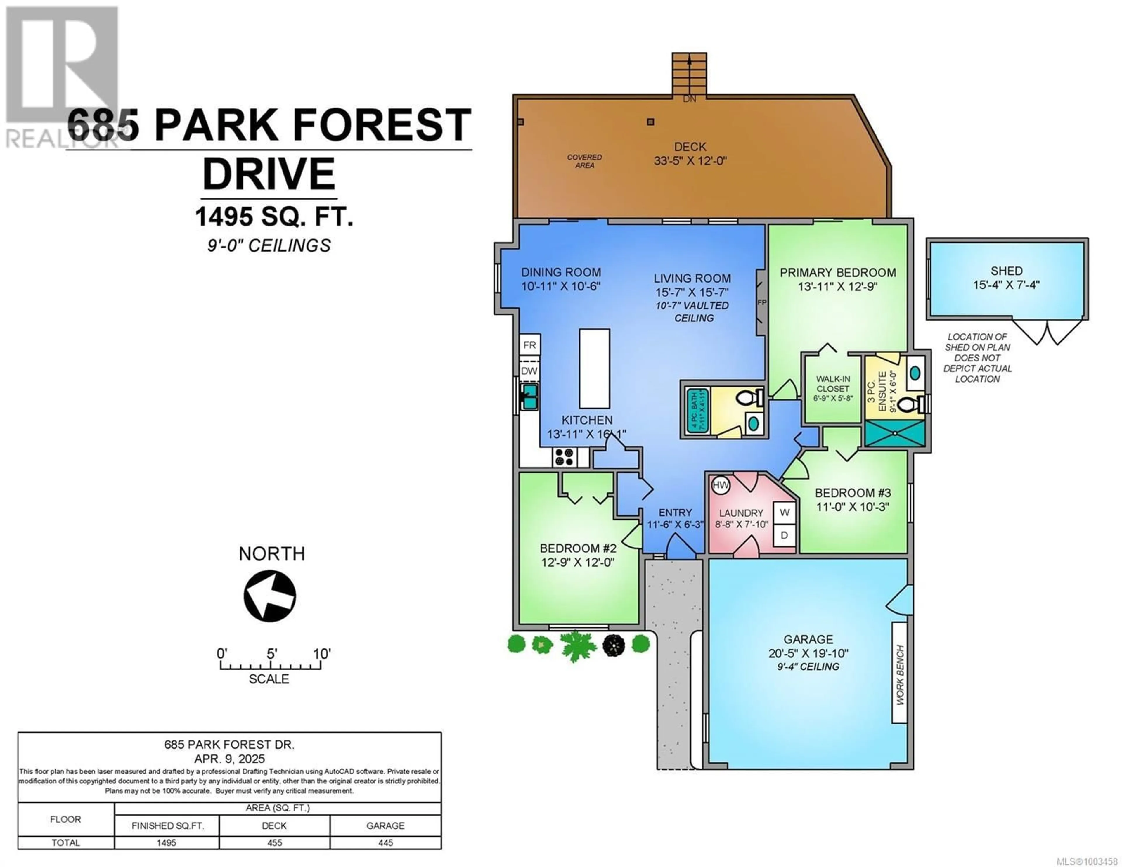 Floor plan for 685 PARK FOREST DRIVE, Campbell River British Columbia V9W0B3