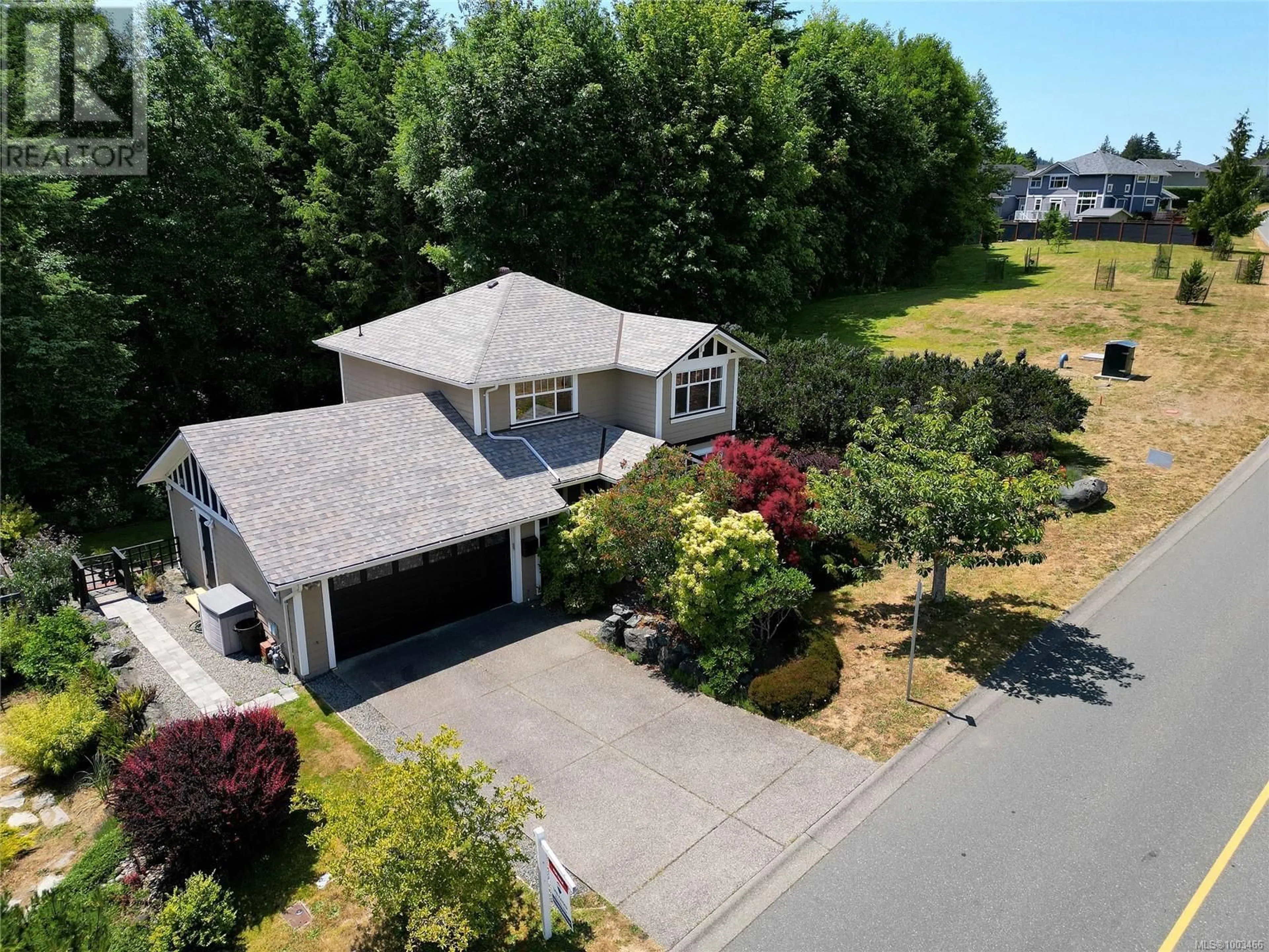 A pic from outside/outdoor area/front of a property/back of a property/a pic from drone, street for 2408 SUNRIVER WAY, Sooke British Columbia V0S1N0