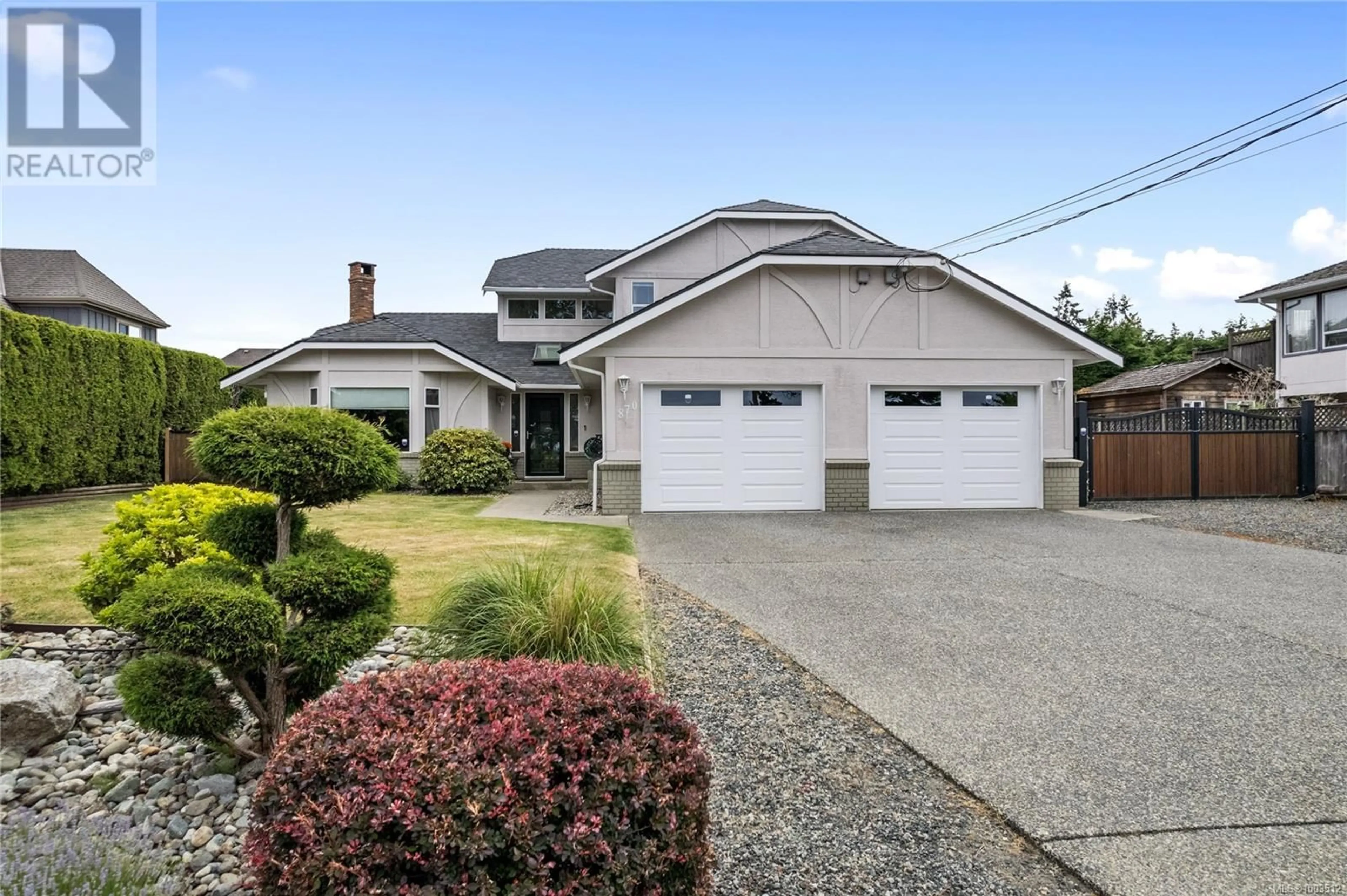 Home with vinyl exterior material, street for 870 CAVIN ROAD, French Creek British Columbia V9P1Z9